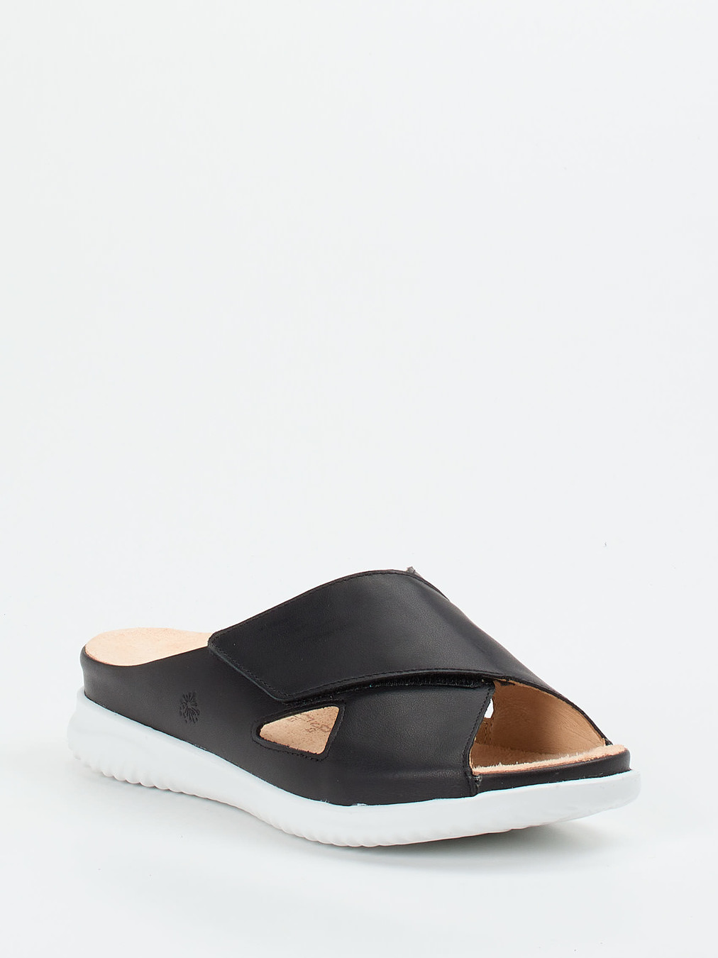 Hartjes – Komfort-Pantolette aus Kalbleder schwarz