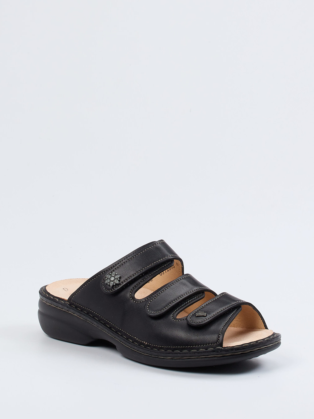 Finn Comfort – Pantolette aus Kalbleder schwarz