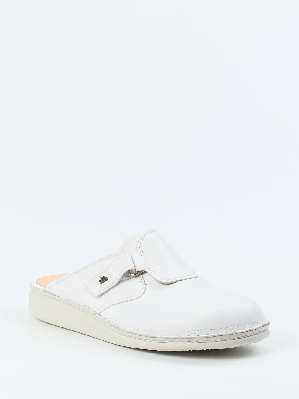 Finn Comfort – Pantolette aus Kalbleder weiß