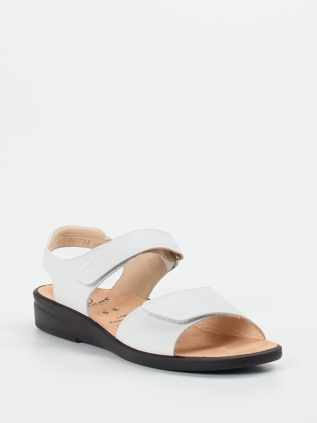 Ganter – Komfortsandalen aus Kalbleder weiß