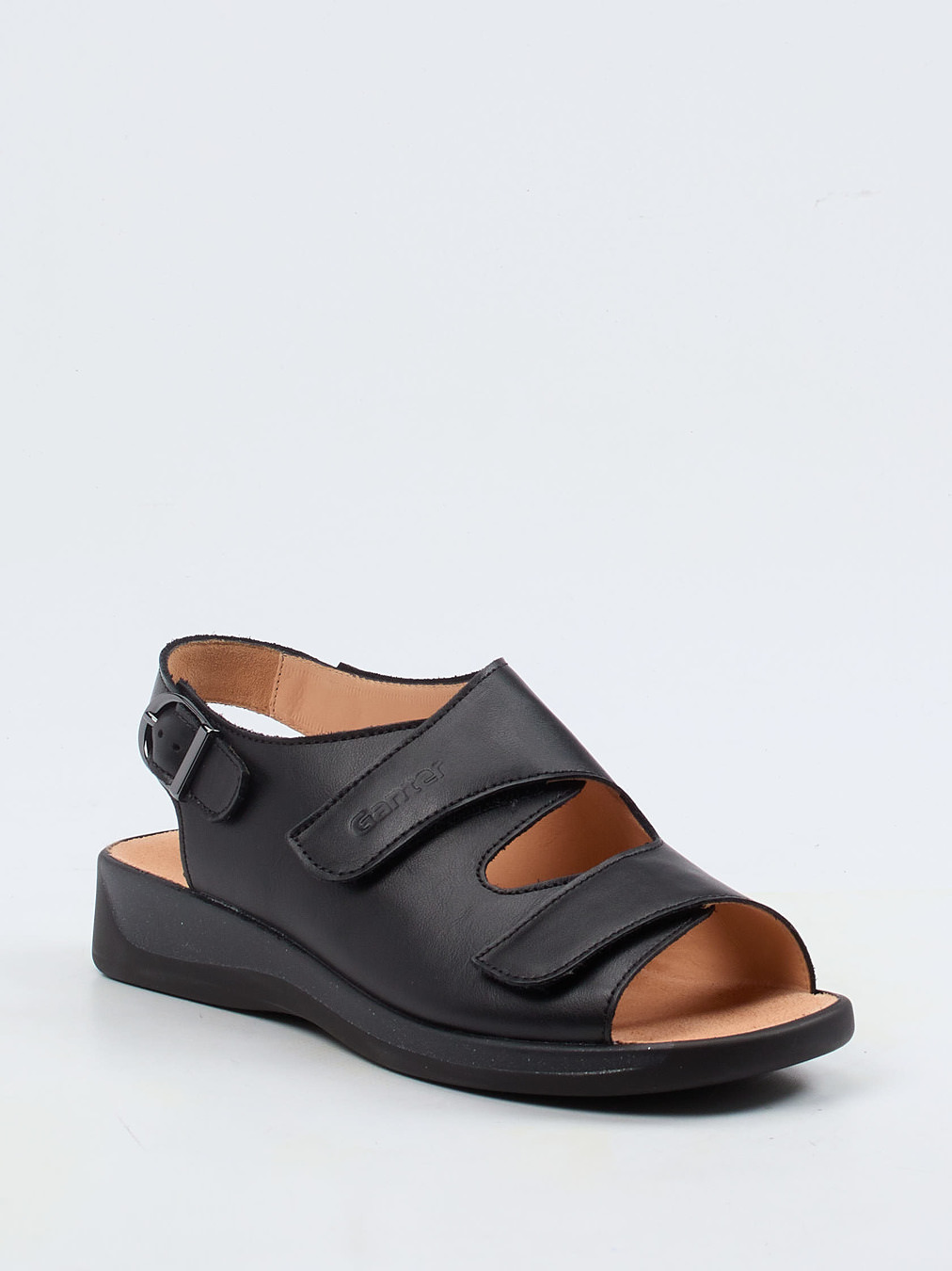 Ganter – Komfortsandale aus Kalbleder schwarz