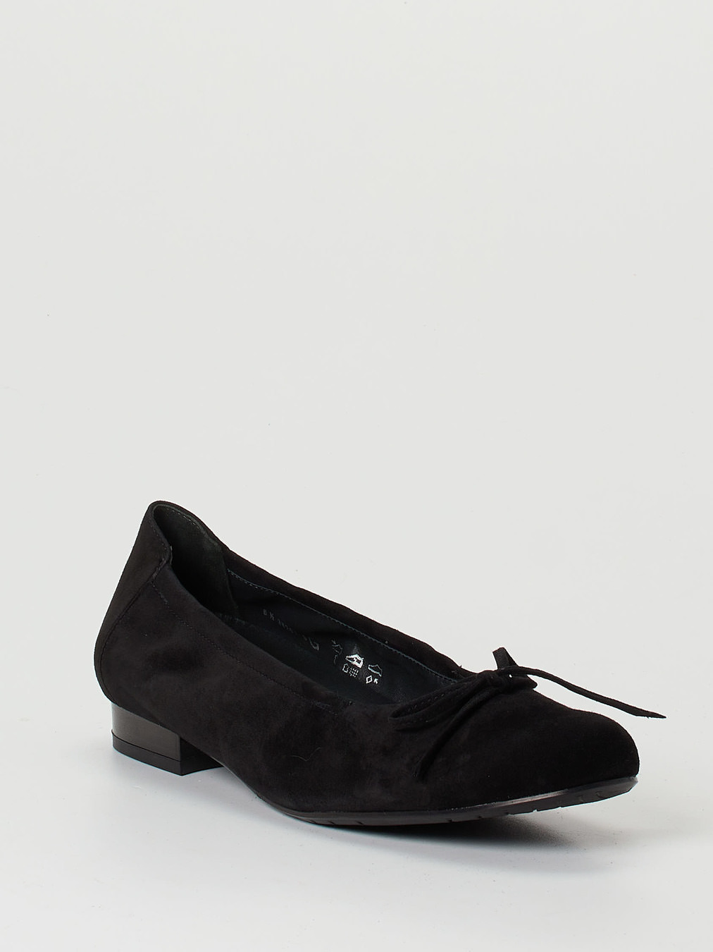 Semler – Ballerinas aus Veloursleder schwarz