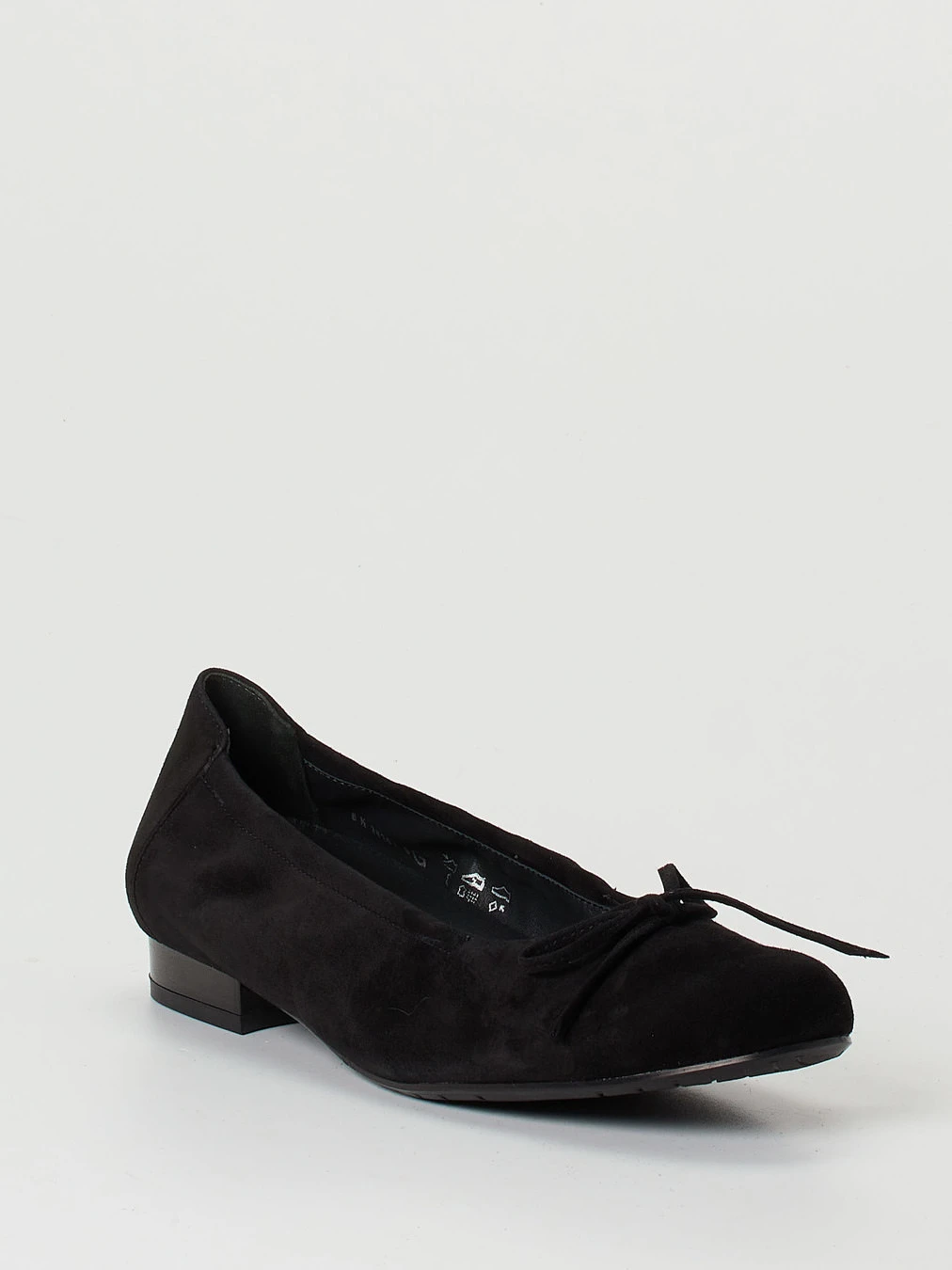 Semler – Ballerinas aus Veloursleder schwarz