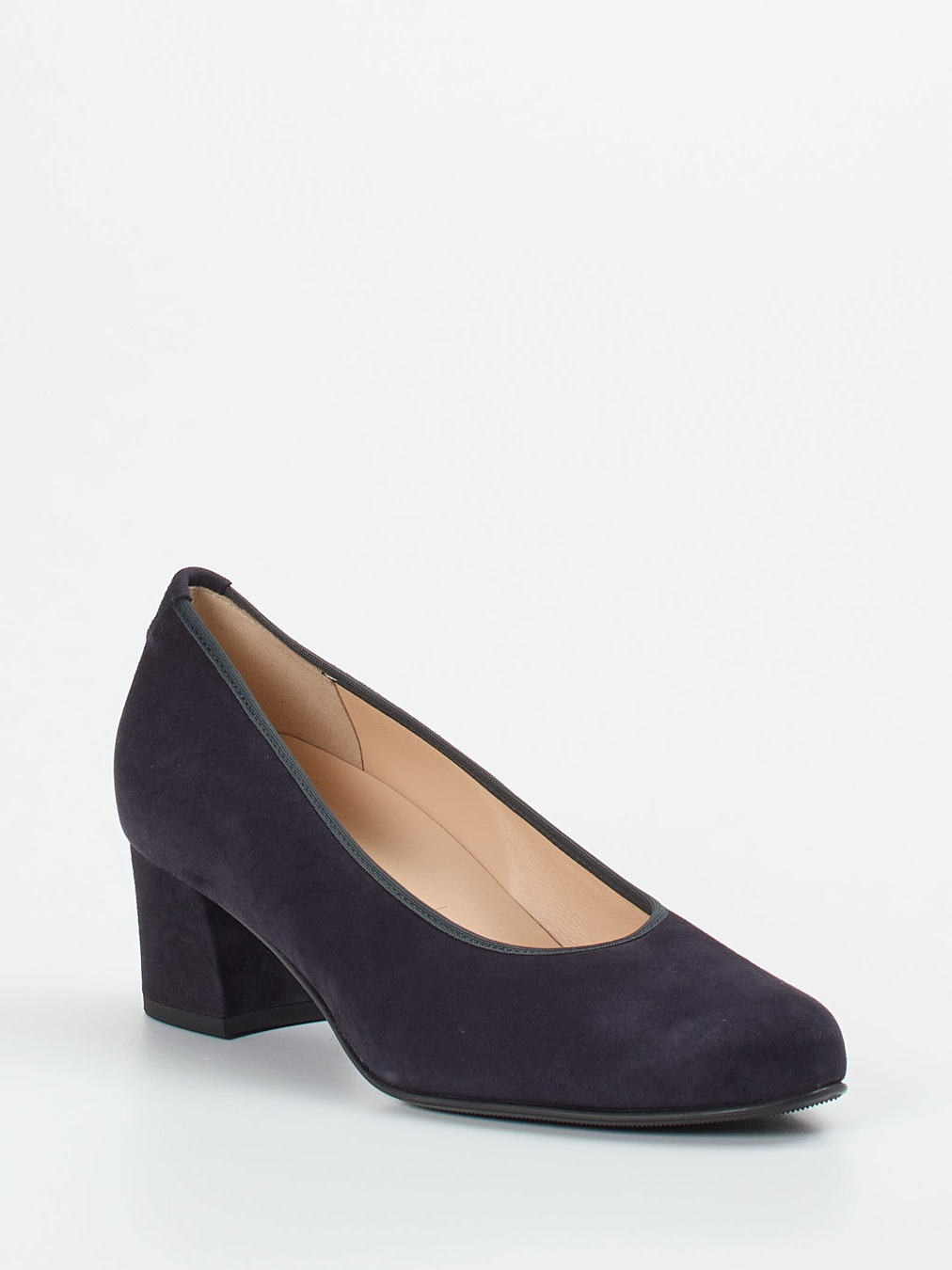 Hassia – Pumps aus Veloursleder Dunkelblau