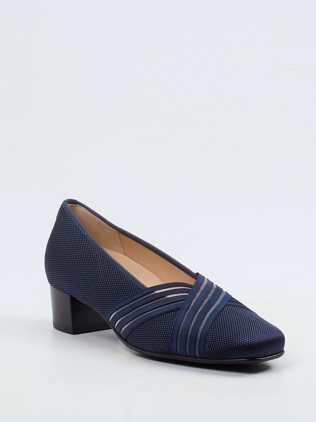 Hassia – Komfortpumps aus Meshstretch-Textil Blau