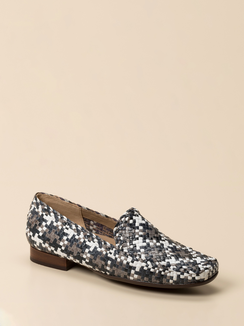 Sioux – Loafer aus Flechtleder anthrazitgrau