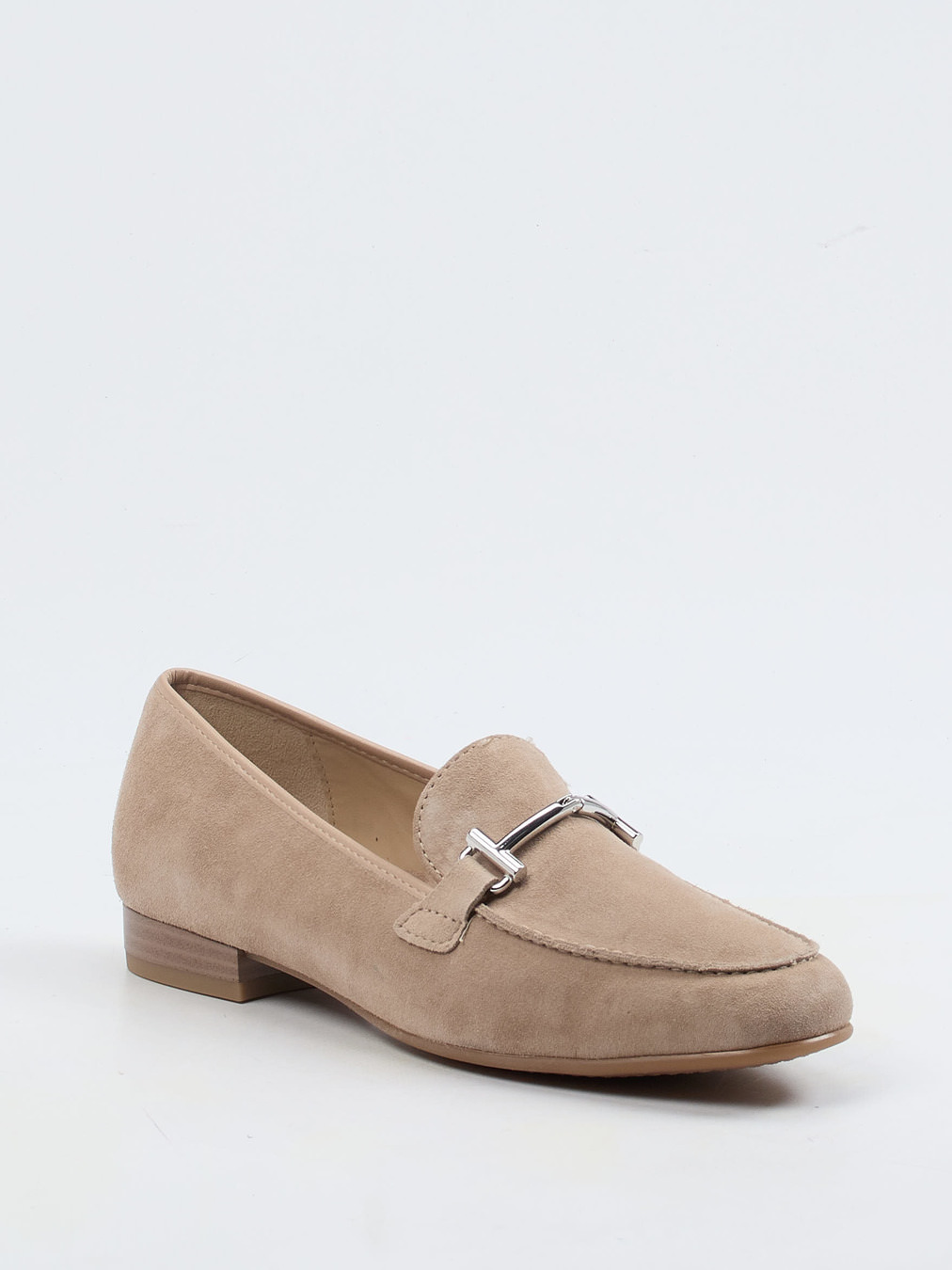 Ara – Loafer aus Veloursleder beige
