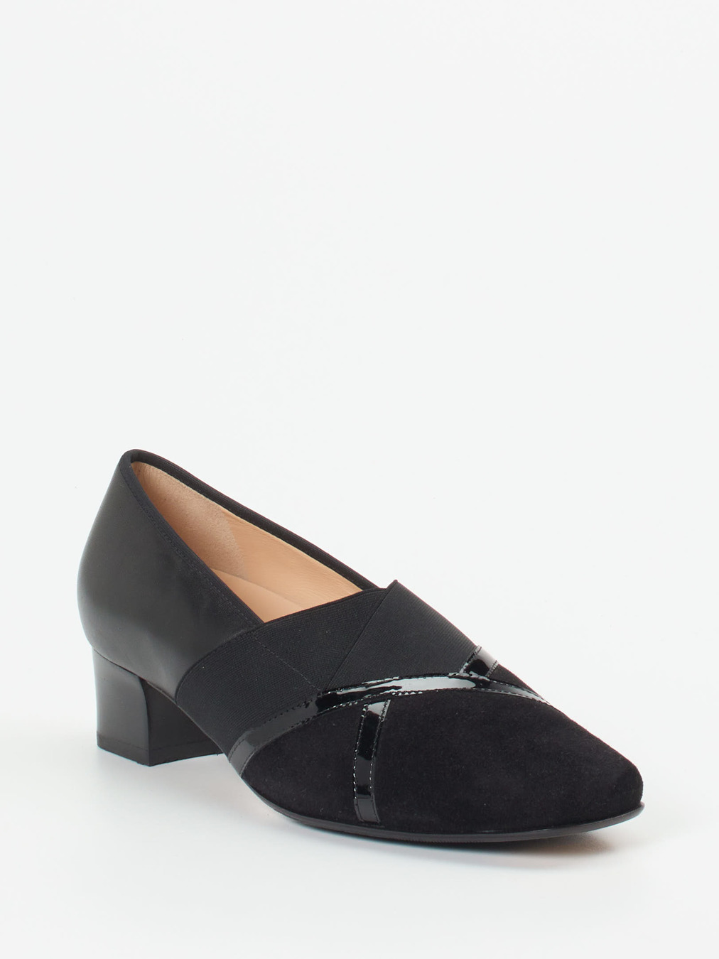 Hassia – Komfort-Pumps aus Veloursleder schwarz