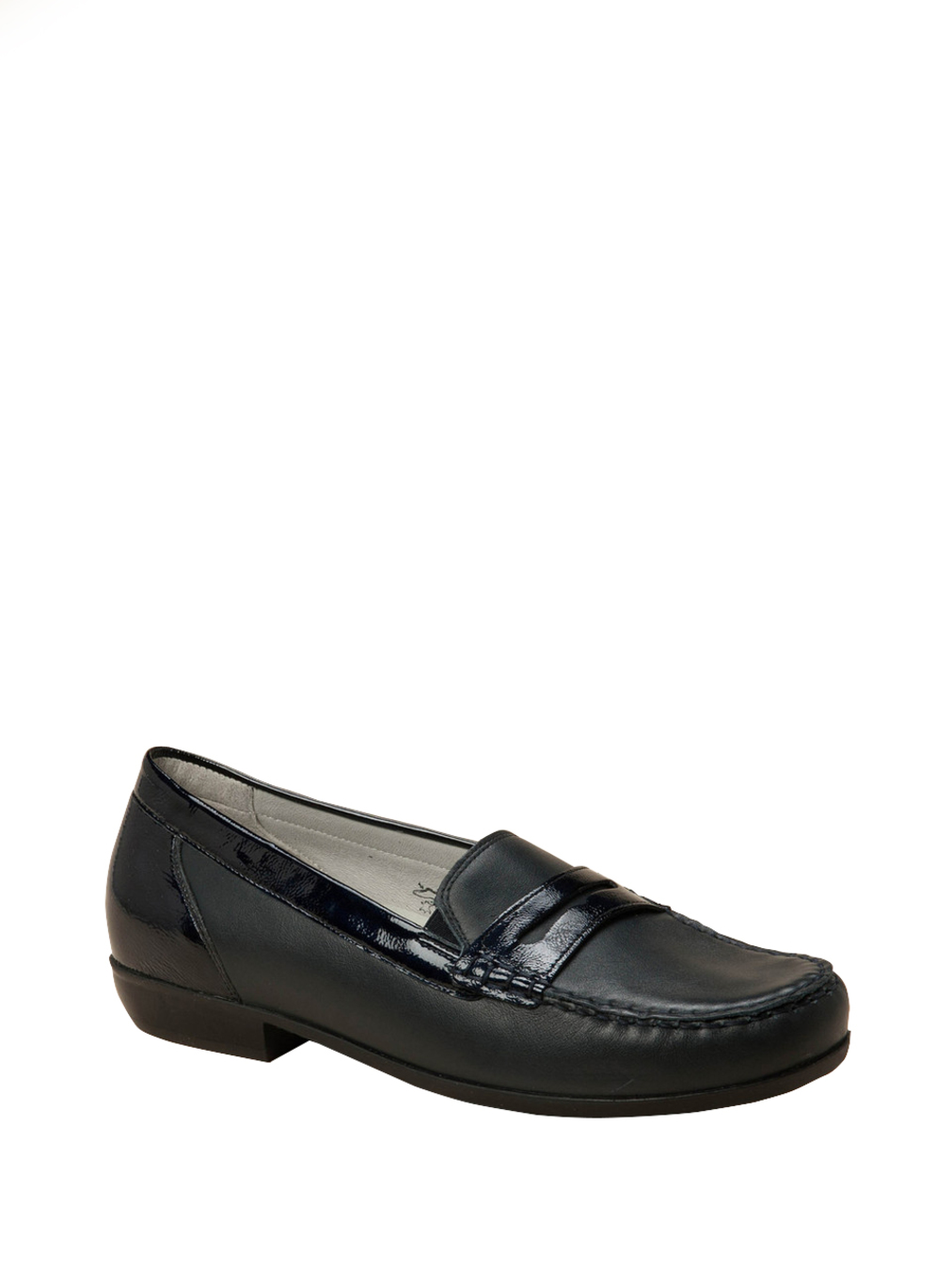 Waldläufer – Loafer aus Kalbleder in Dunkelblau