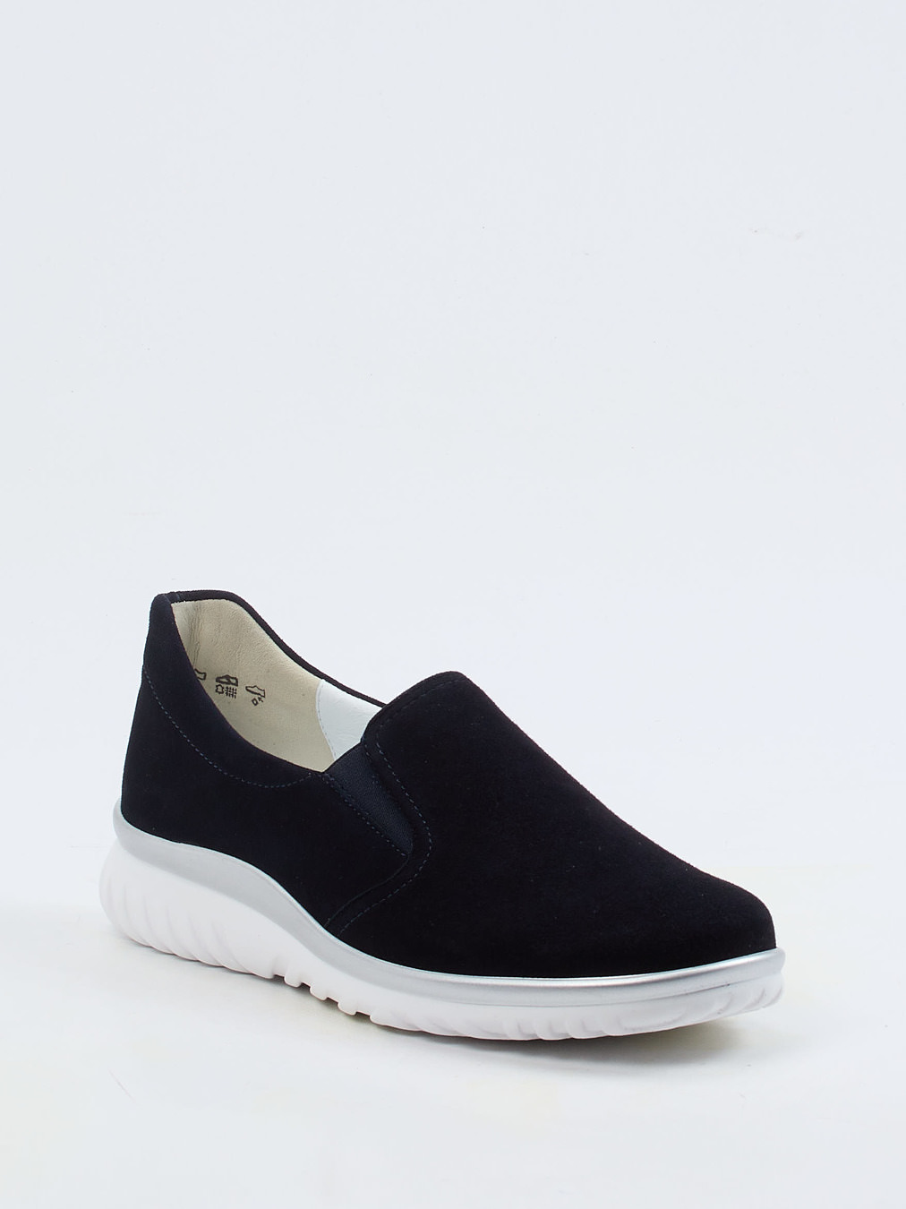 Semler – Komfort-Slipper aus Veloursleder Blau