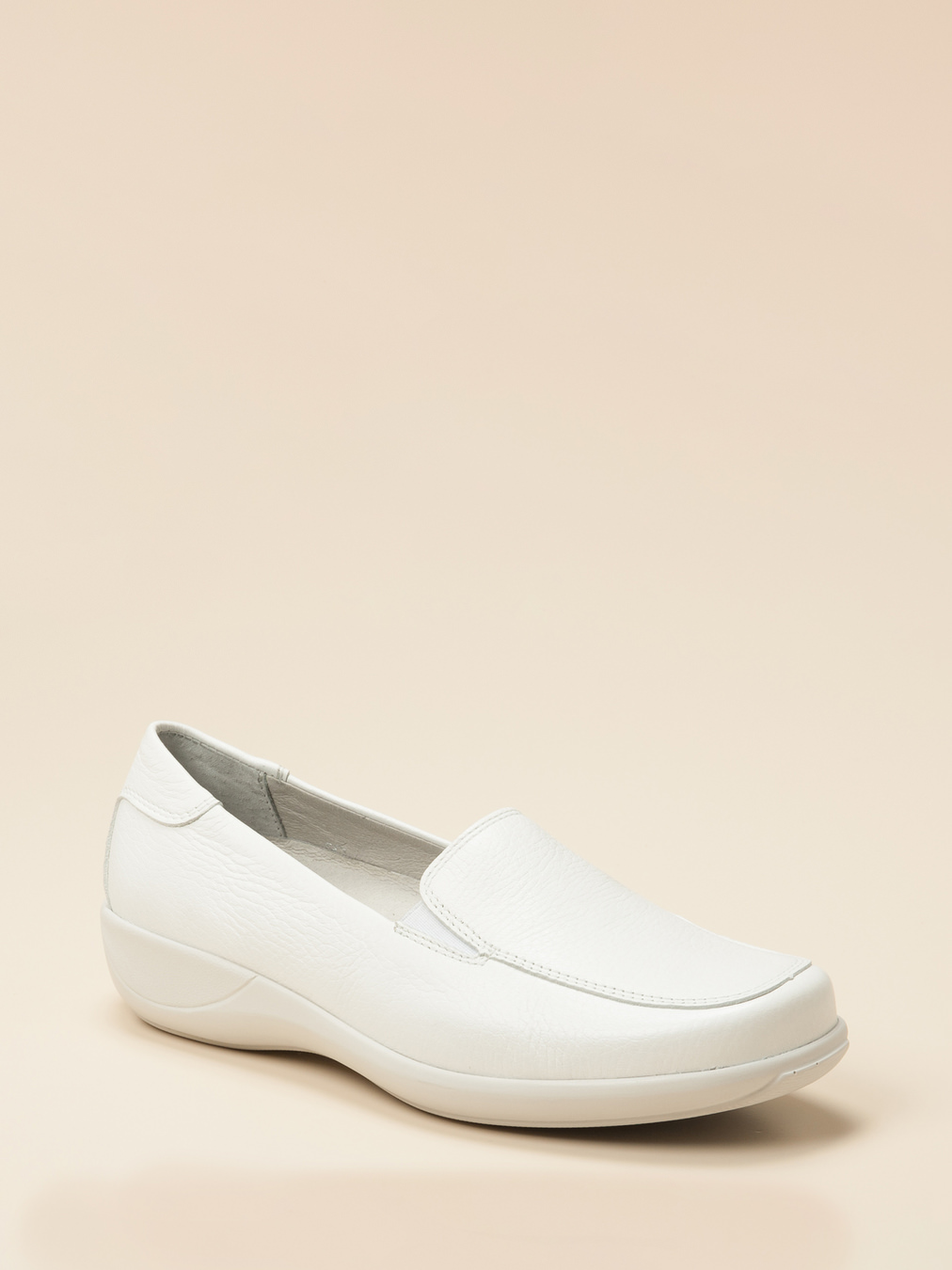 Stuppy – Komfort-Slipper aus Hirschleder weiß