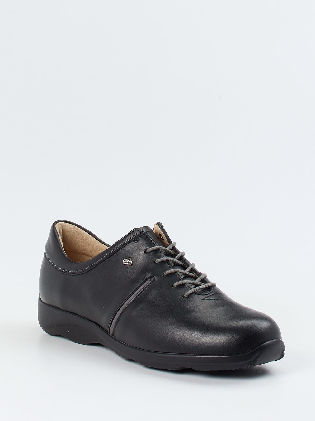 Finn Comfort – Schnürschuh aus Kalbleder schwarz