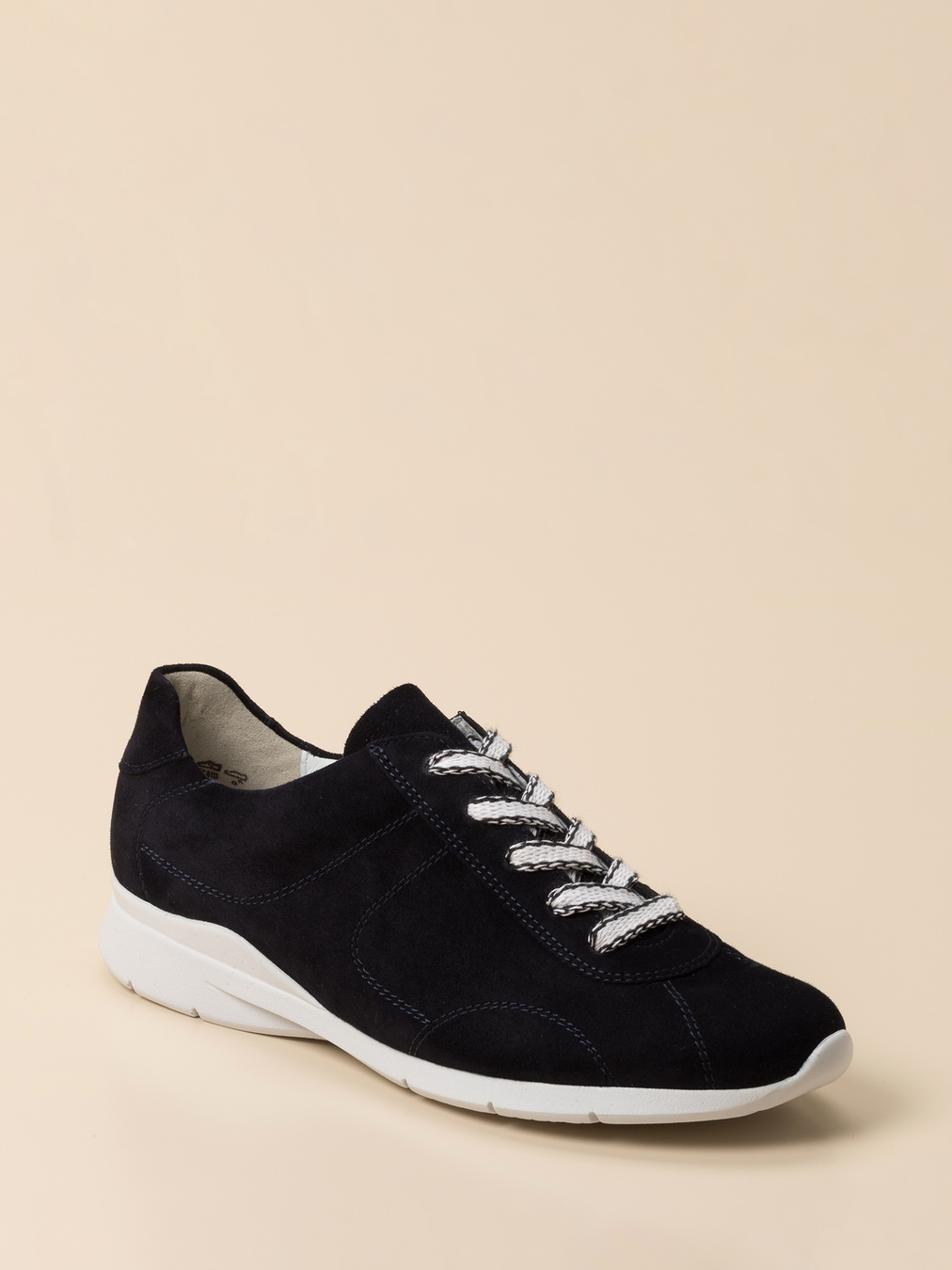 Semler – Bequem-Sneaker aus Veloursleder Dunkelblau