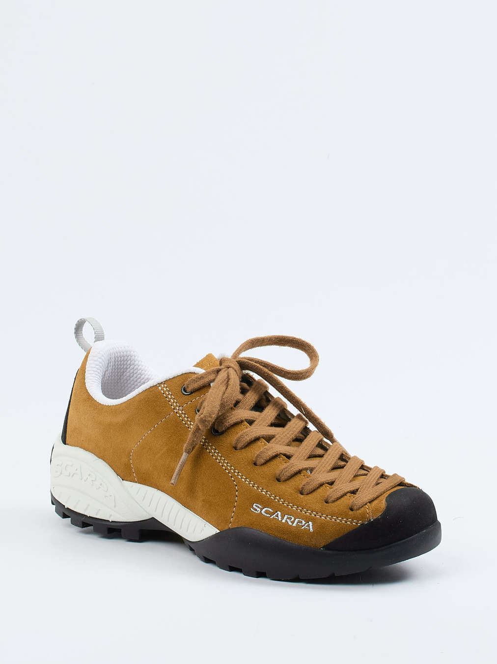 Scarpa – Approach-Schuhe aus Veloursleder cognacbraun
