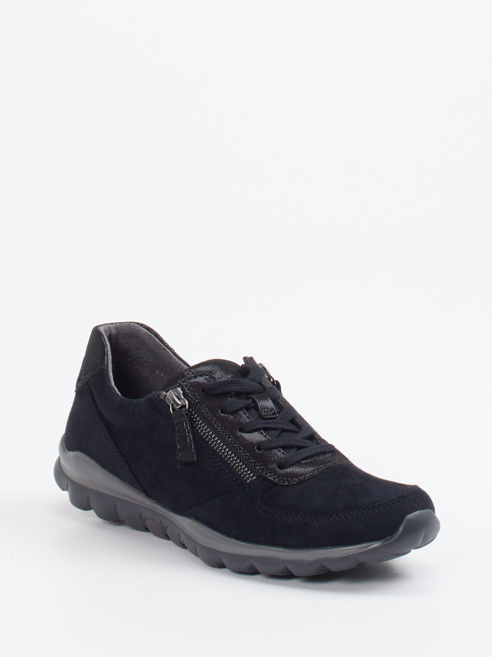 Gabor Comfort – Sneaker aus Nubukleder Blau