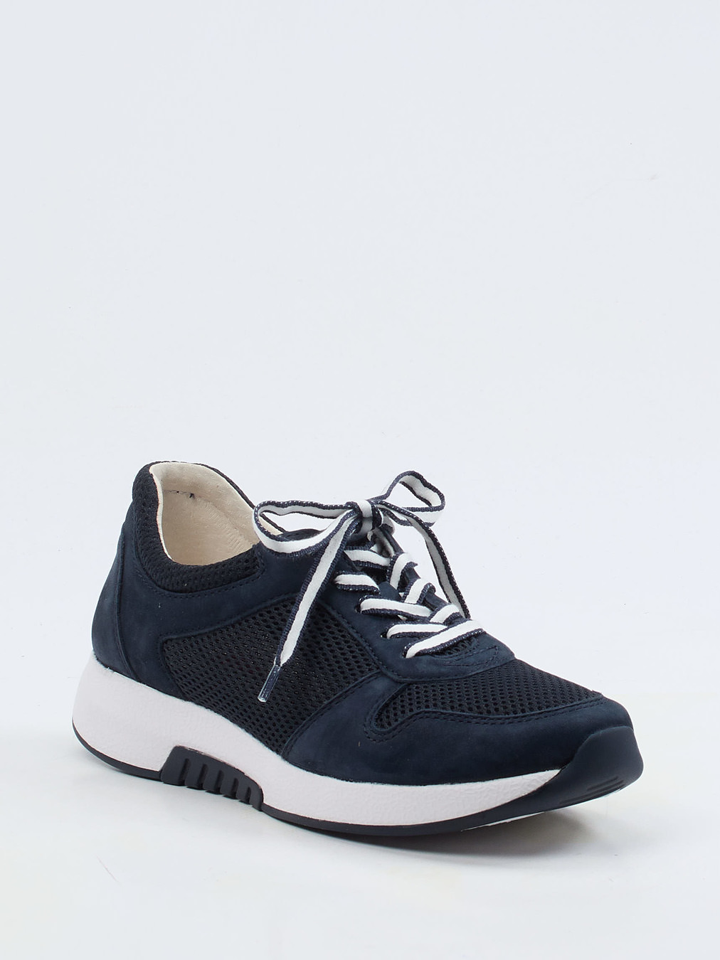 Gabor Comfort – Sneaker aus Nubukleder in Blau