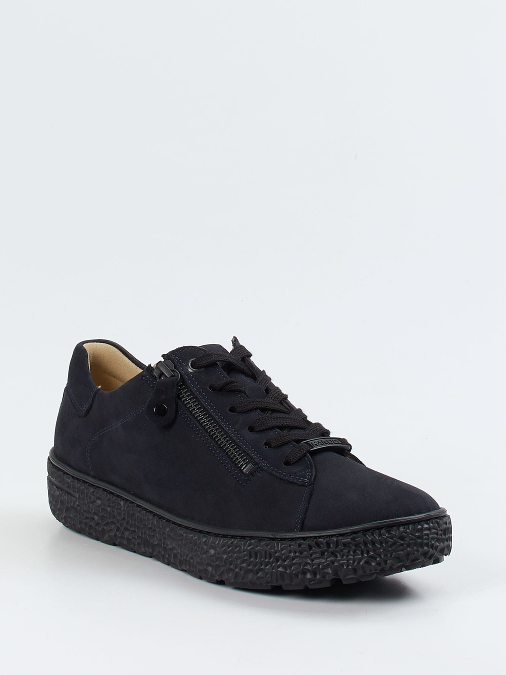 Hartjes – Komfort-Sneaker aus Nubukleder schwarz