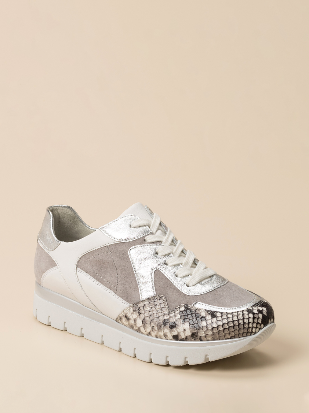 Semler – Sneaker aus Veloursleder mit Metallic-Details