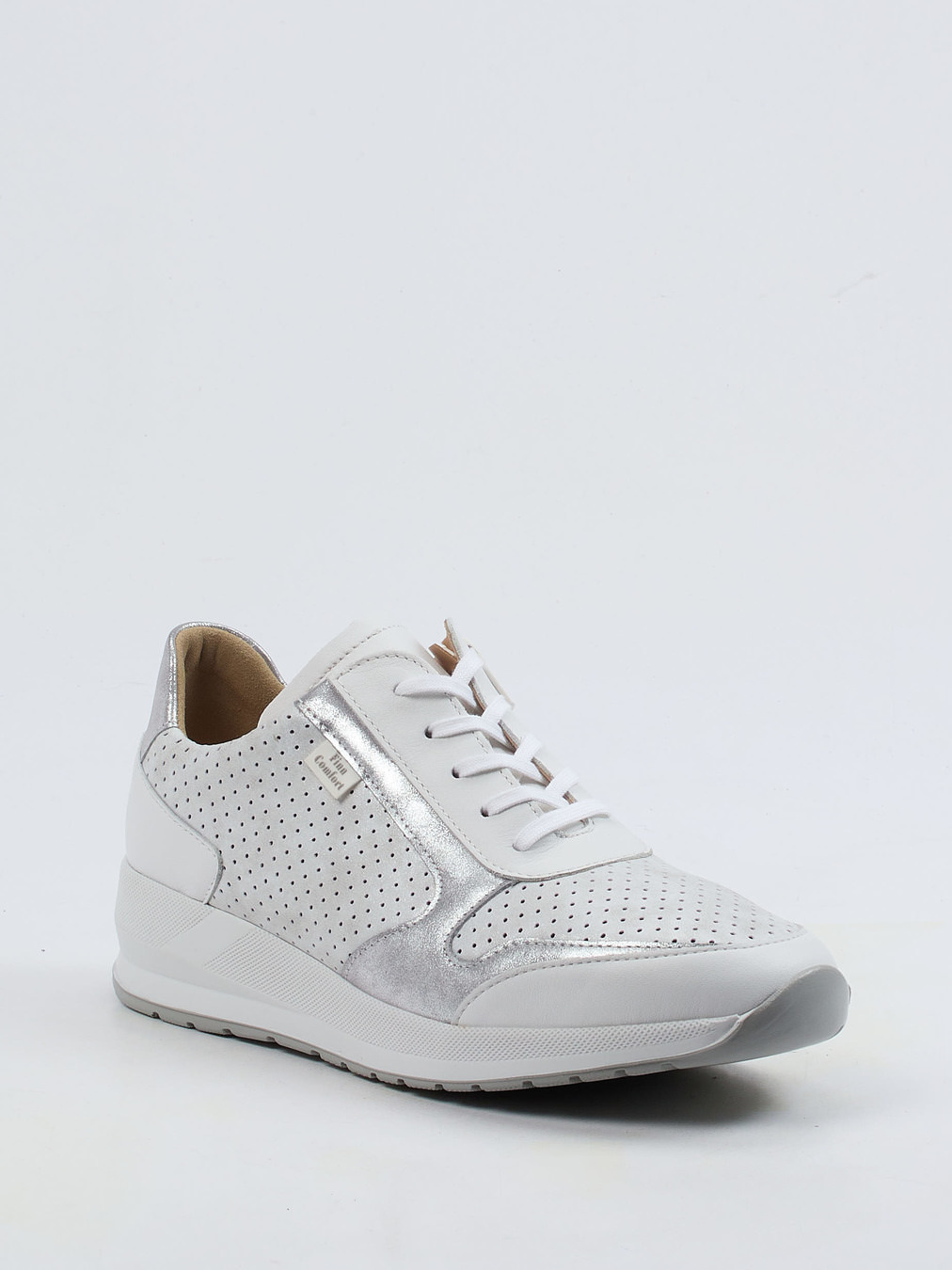 Finn Comfort – Komfort-Sneaker aus Kalbleder Weiß