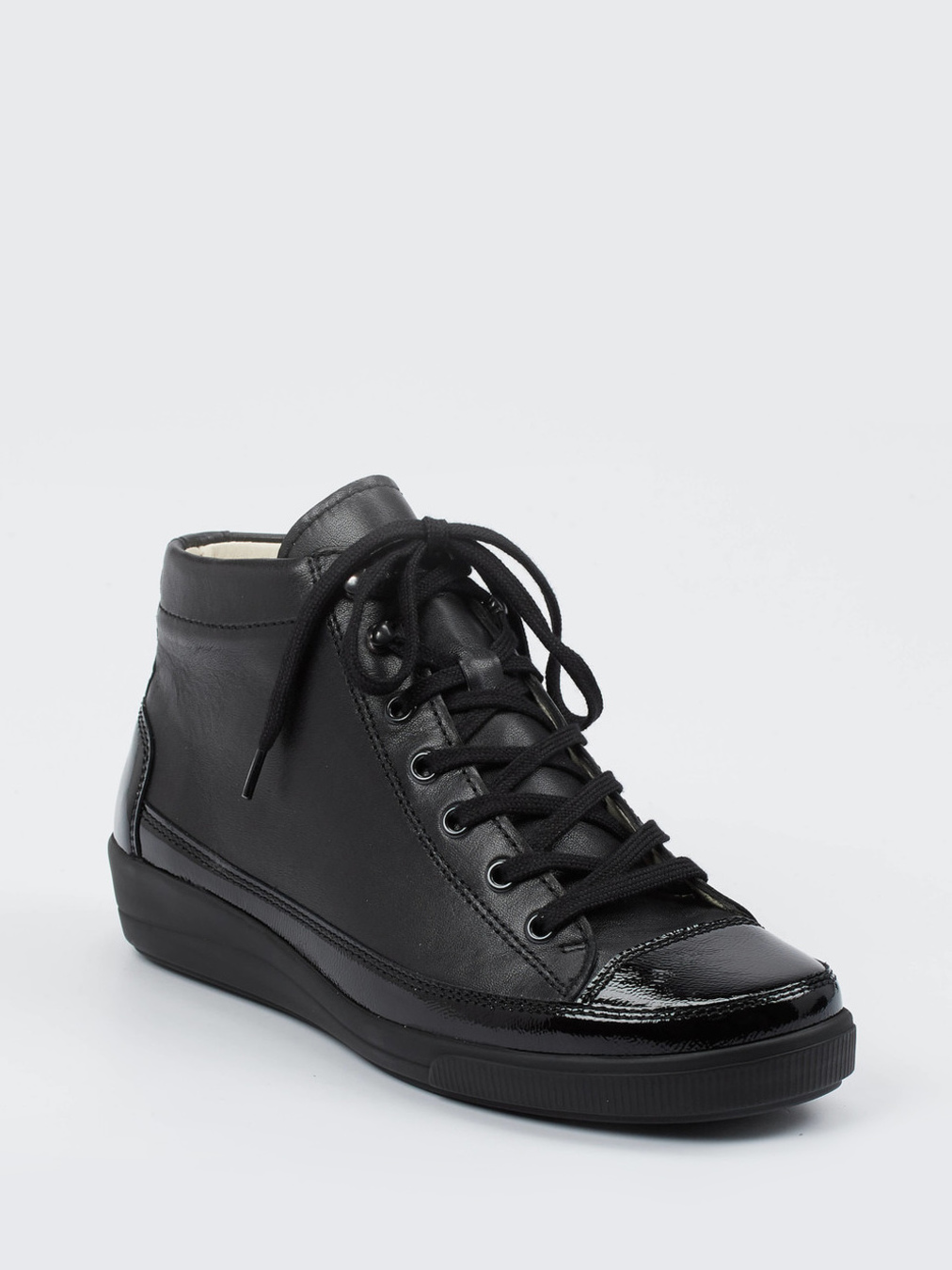 Christian Dietz – High-Top-Sneaker aus Kalbleder schwarz
