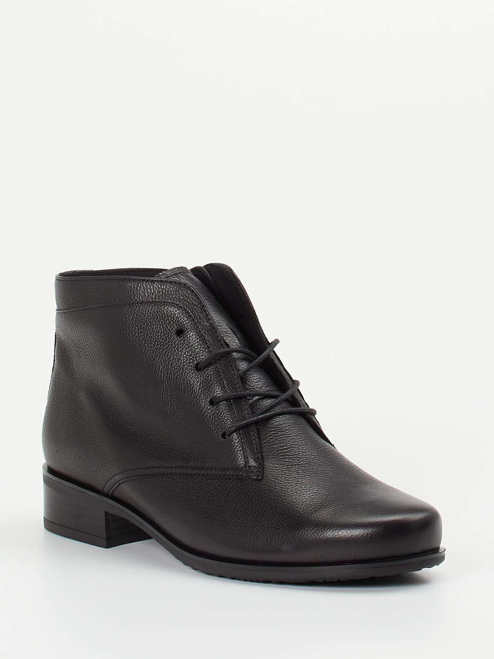 Semler – Schnürstiefelette aus Kalbleder schwarz
