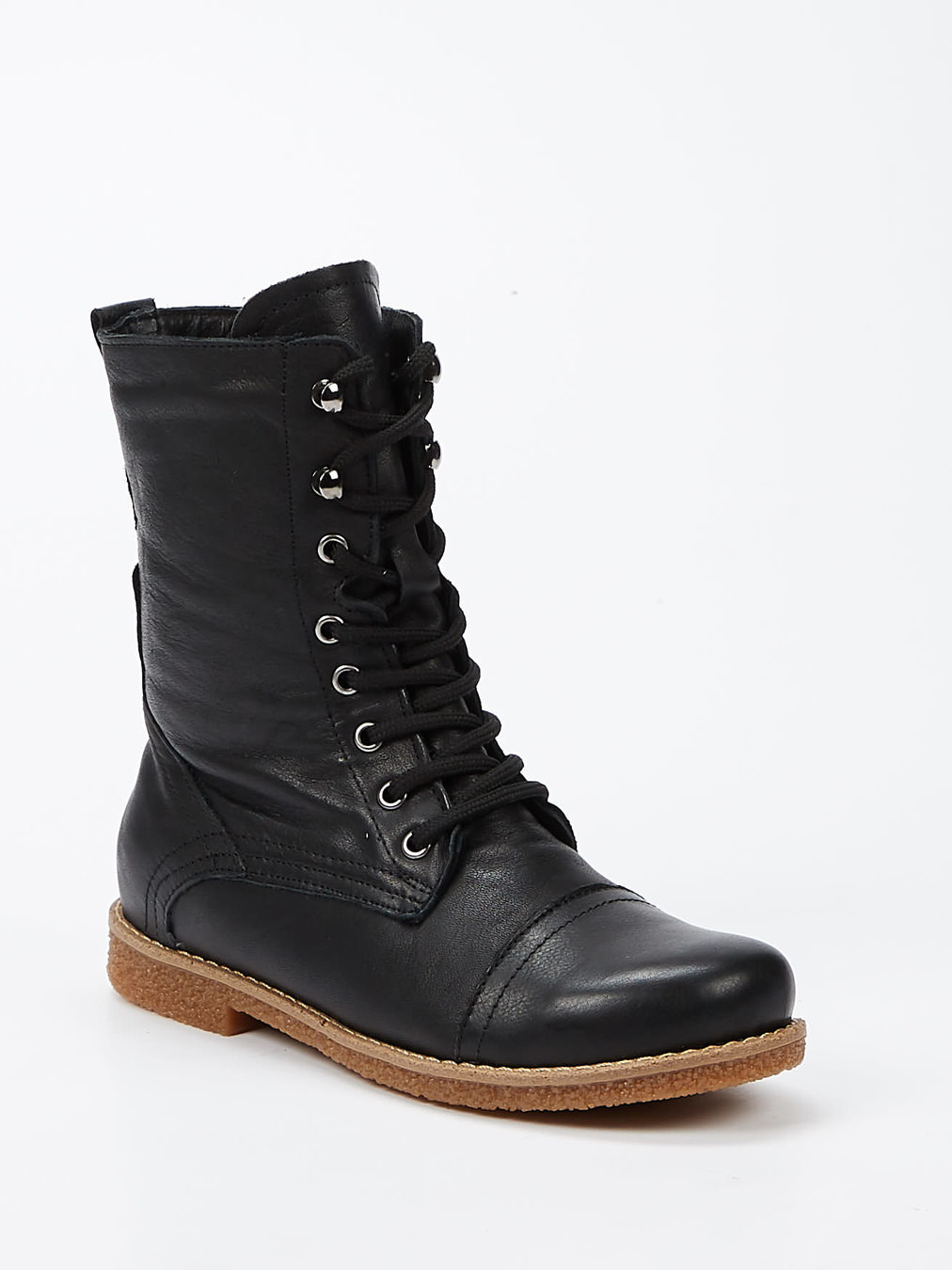 Andrea Conti – Schnürstiefeletten aus Kalbleder schwarz