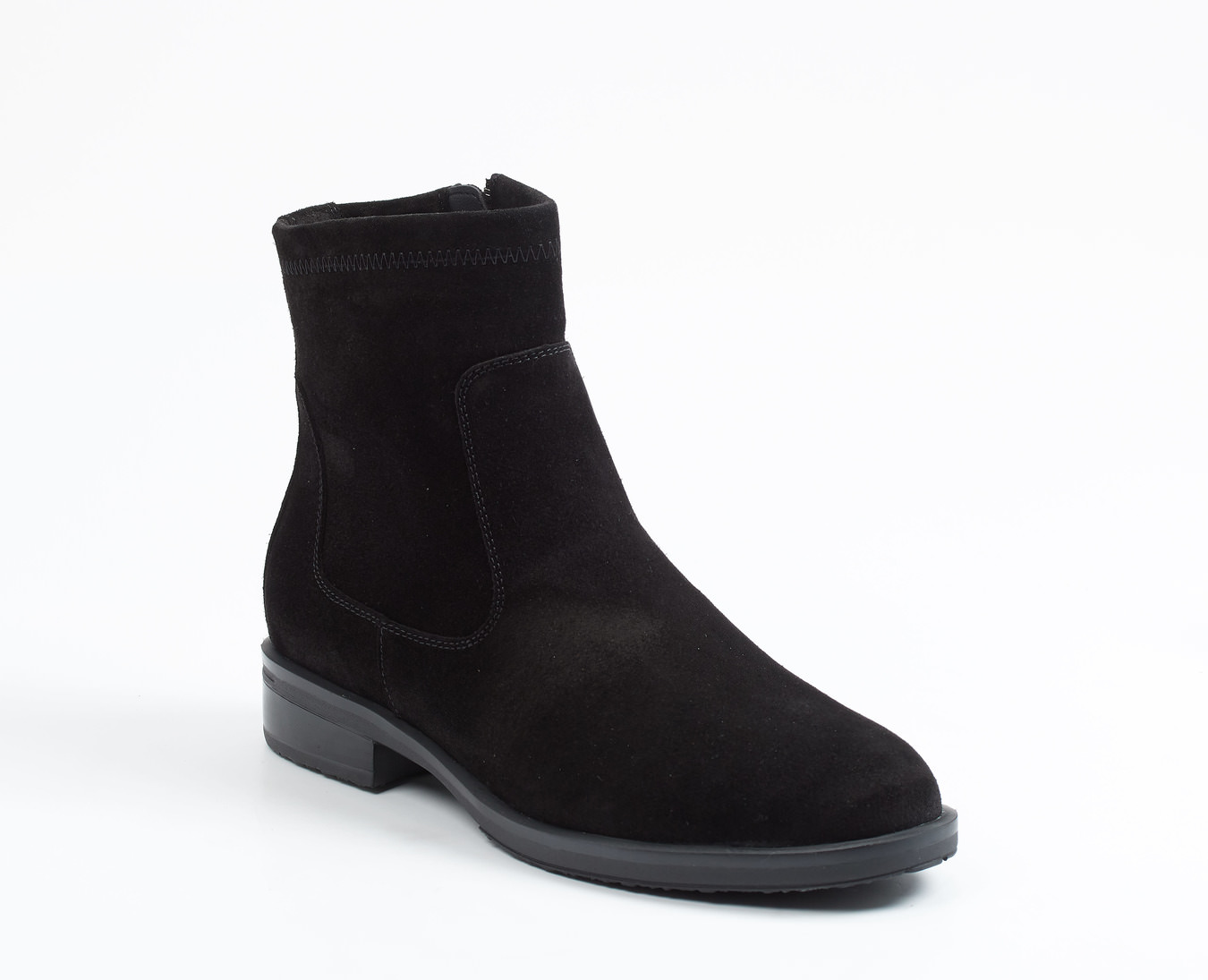 Hartjes – Stiefeletten aus Veloursleder Schwarz