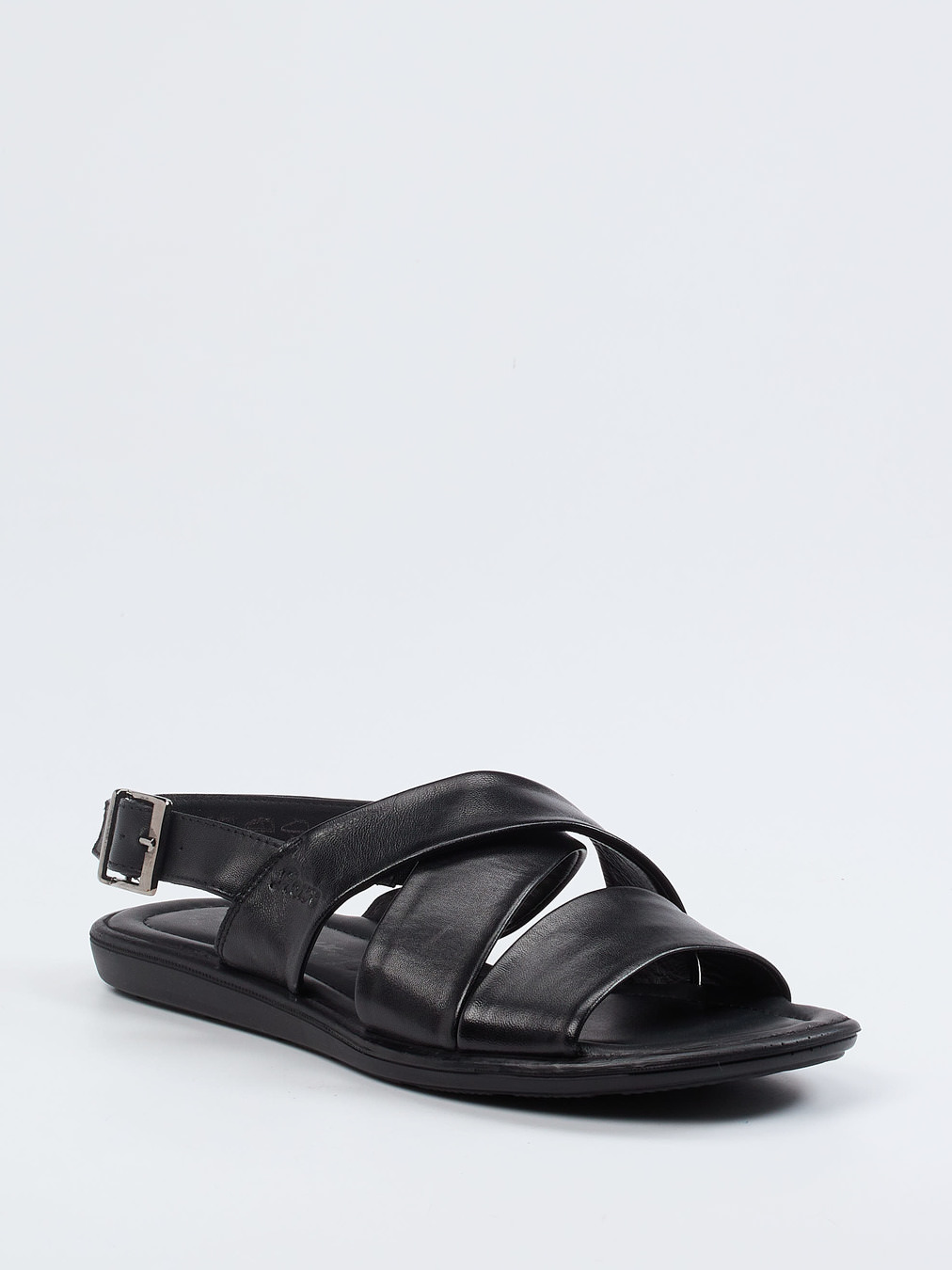 Sioux – Herrensandale aus Lammleder schwarz