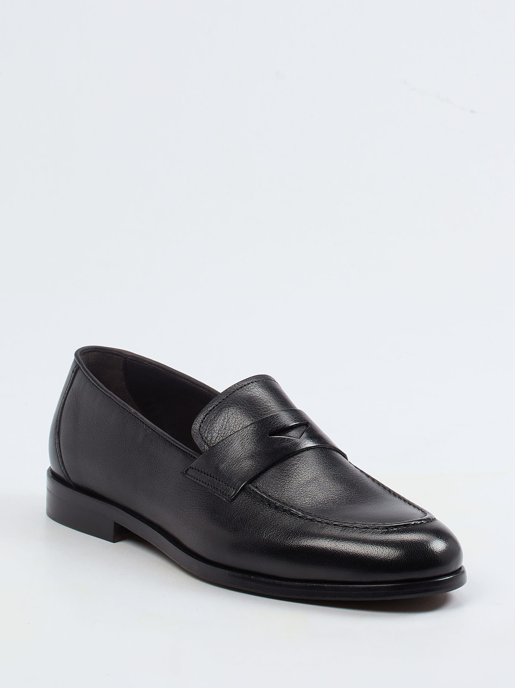 Konstantin Starke – Penny Loafer aus Lammleder schwarz