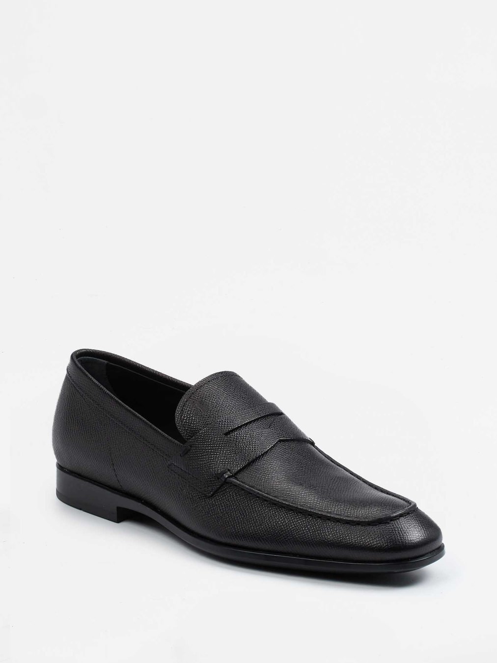 Tod's – Penny Loafer aus geprägtem Leder schwarz