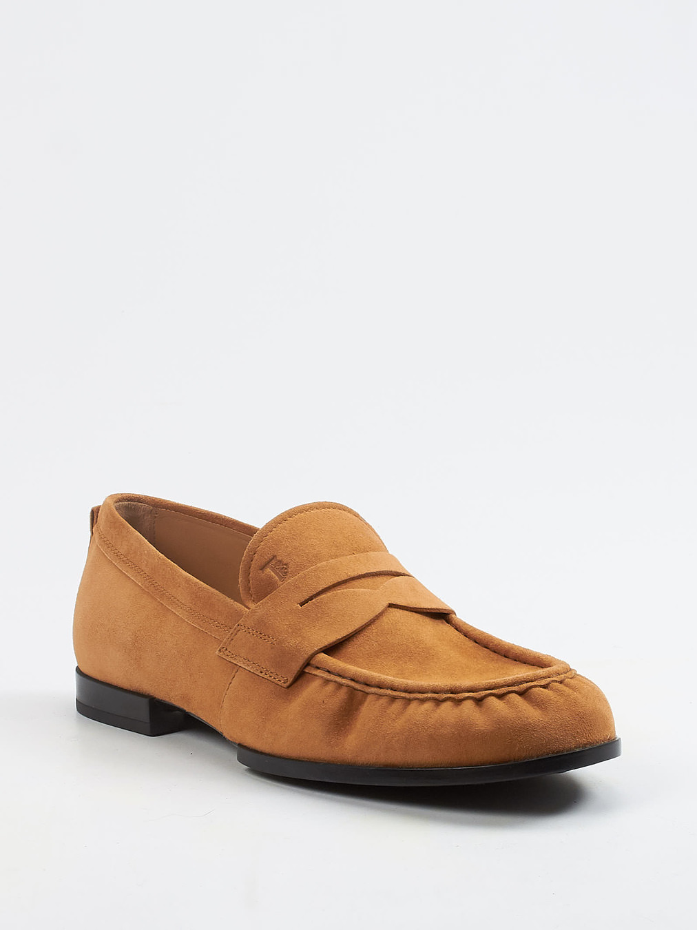 Tod's – Loafer aus Veloursleder cognacbraun