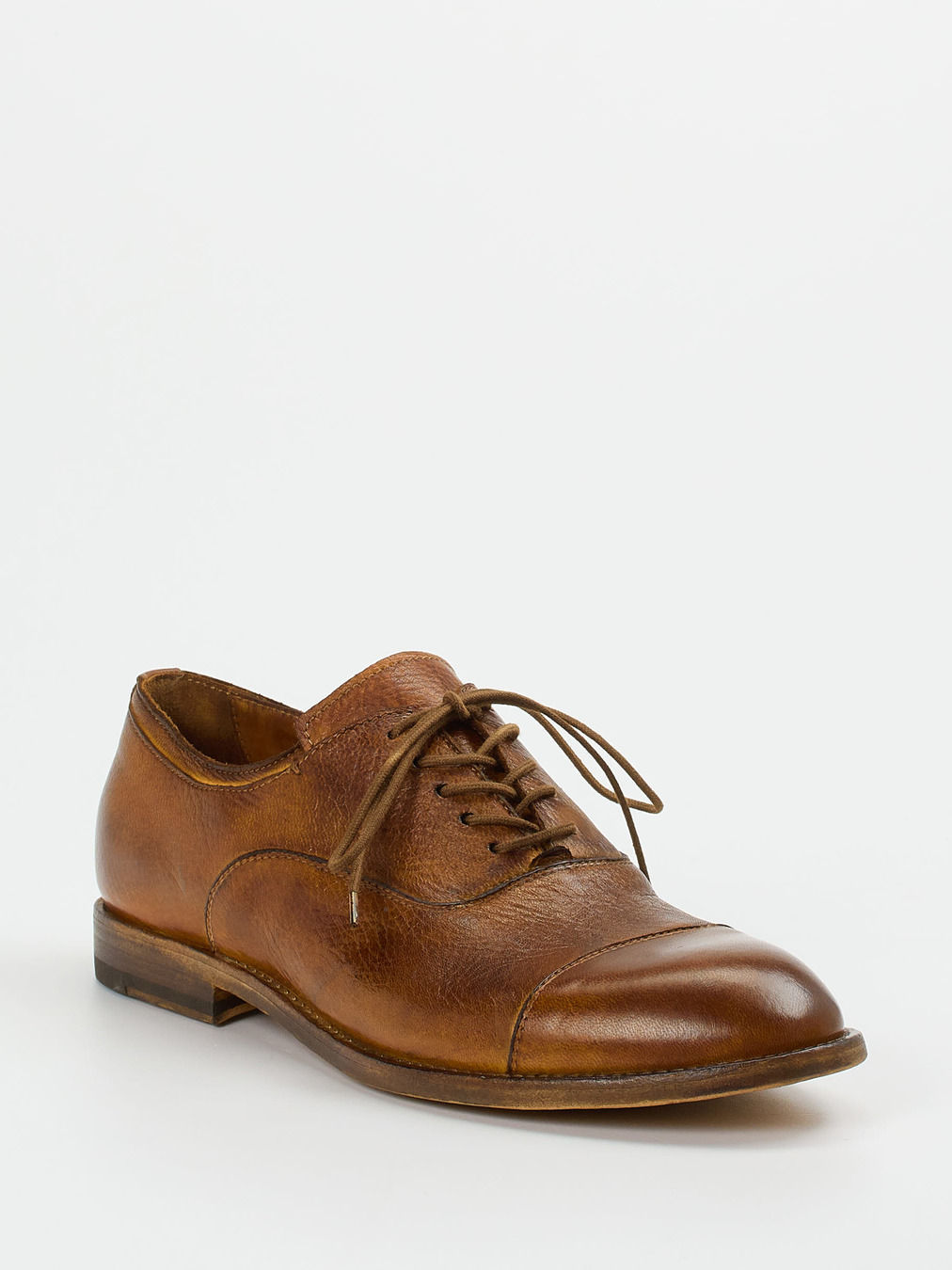 Shoto – Derby-Schnürschuh aus Elchleder Cognac