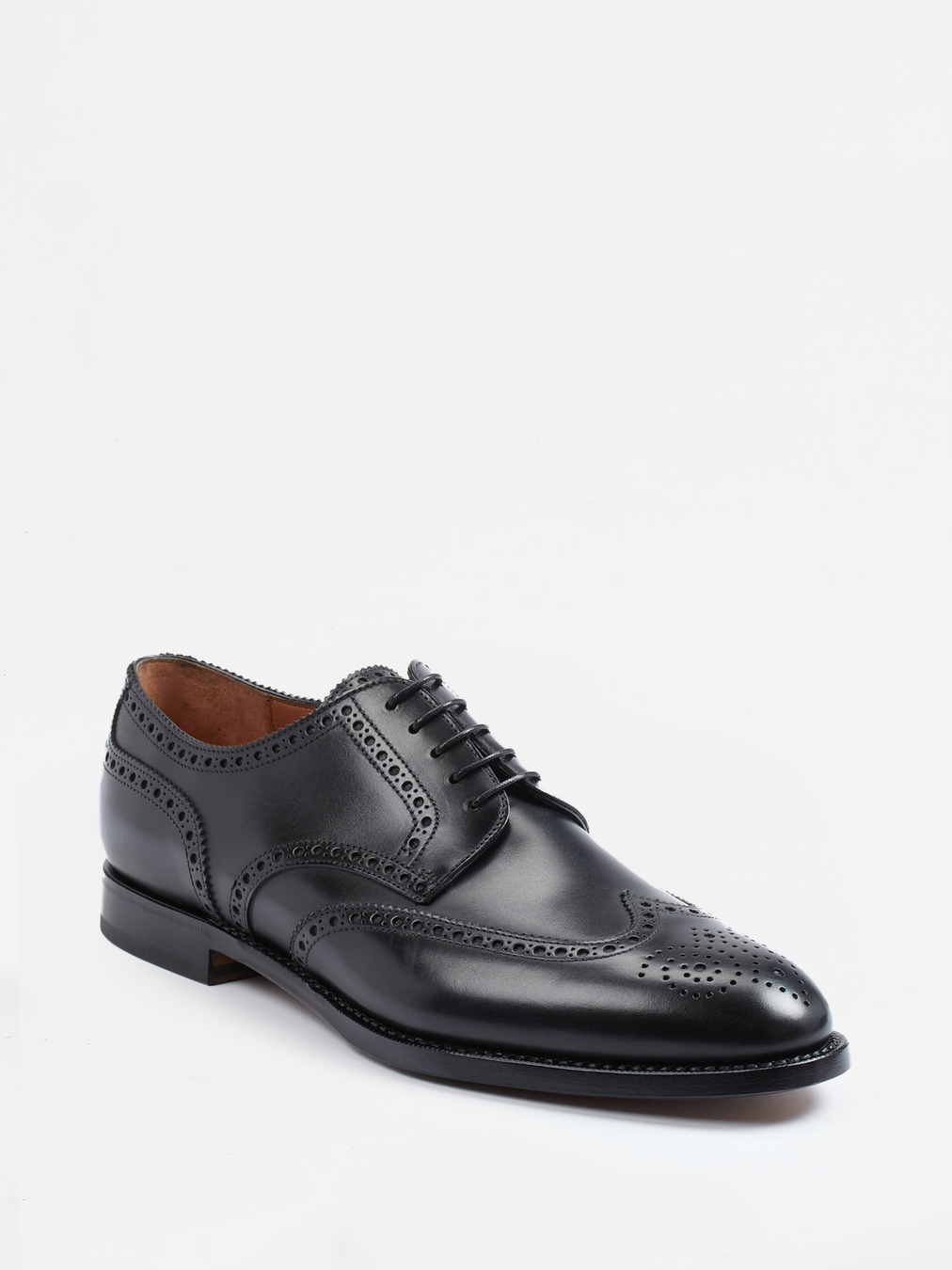 Lendvay & Schwarcz – Brogue Derby aus Kalbleder schwarz