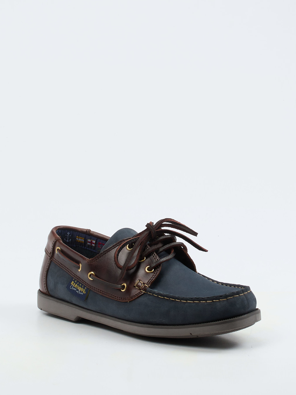 Franco Barsony – Bootsschuh aus Fettleder und Nubukleder