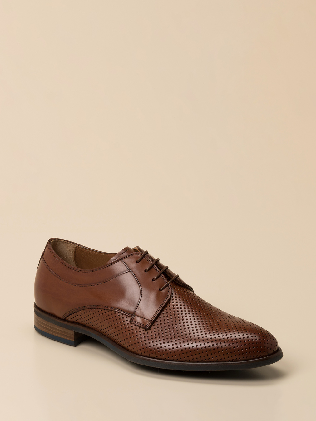 Ralph Harrison Edition – Derbyschuh aus geprägtem Leder Braun