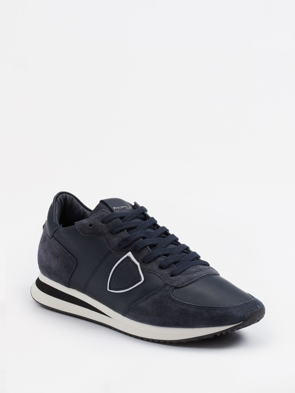 Philippe Model – Sneaker aus Kalbleder in Dunkelblau