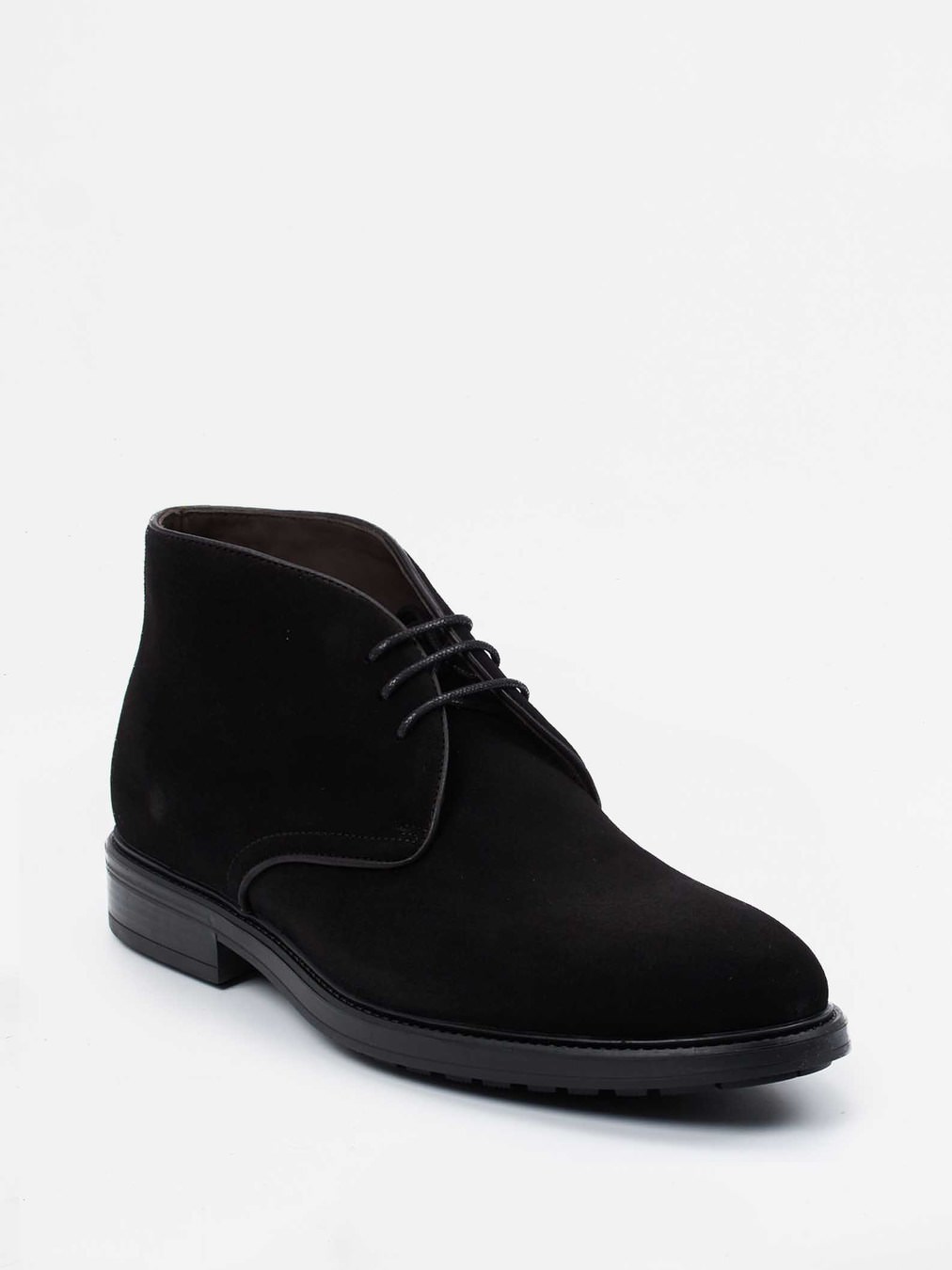 Ralph Harrison – Desert Boots aus Veloursleder schwarz