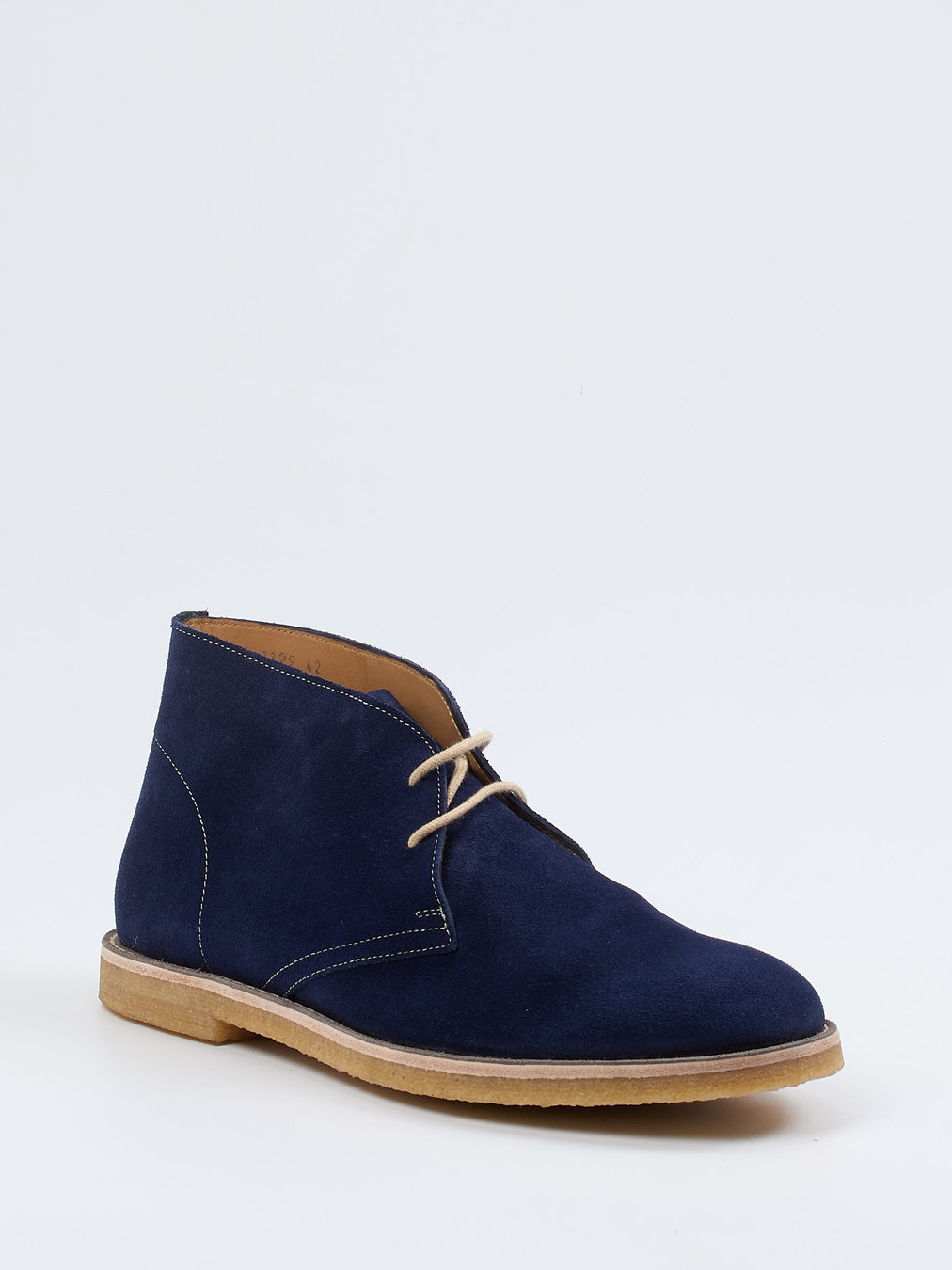 Konstantin Starke – Desert Boots aus Veloursleder Dunkelblau