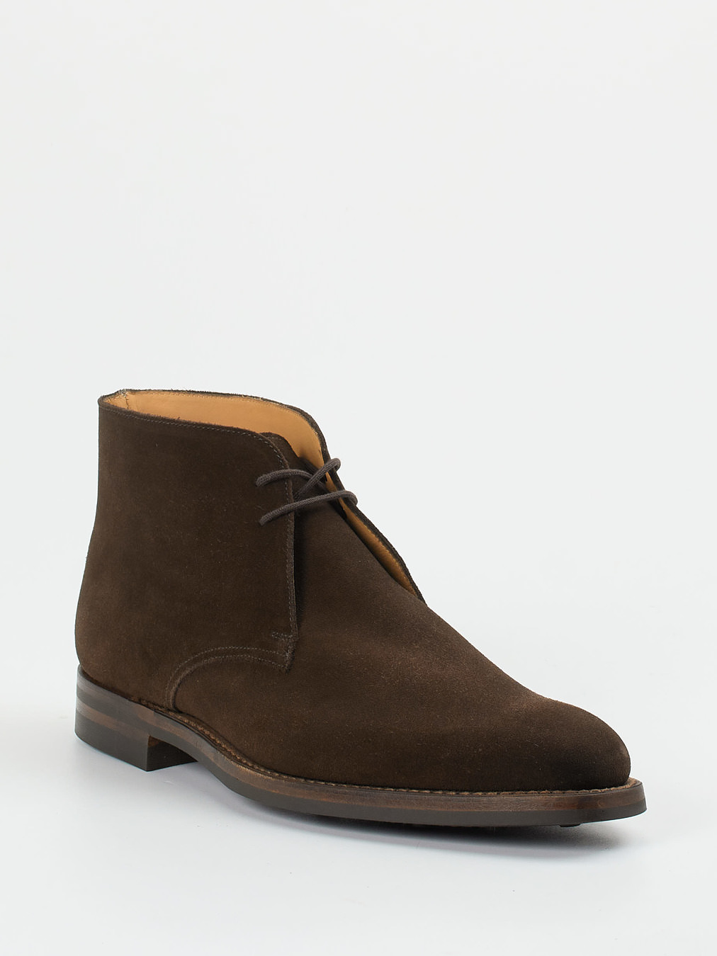 Crockett & Jones – Desert Boots aus Veloursleder Dunkelbraun