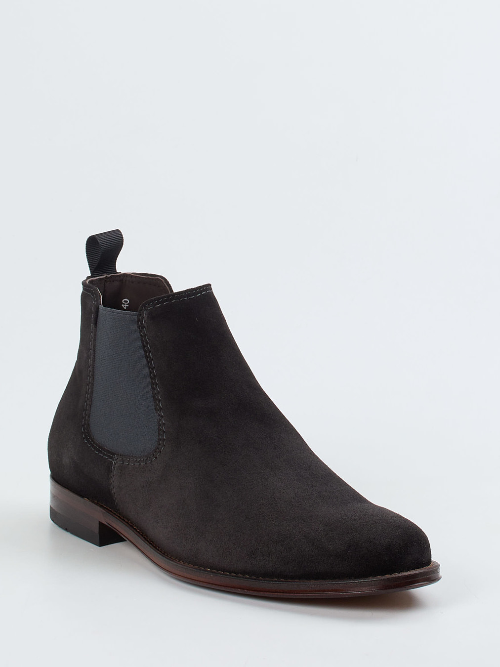 Ralph Harrison – Chelsea Boots aus Veloursleder anthrazit