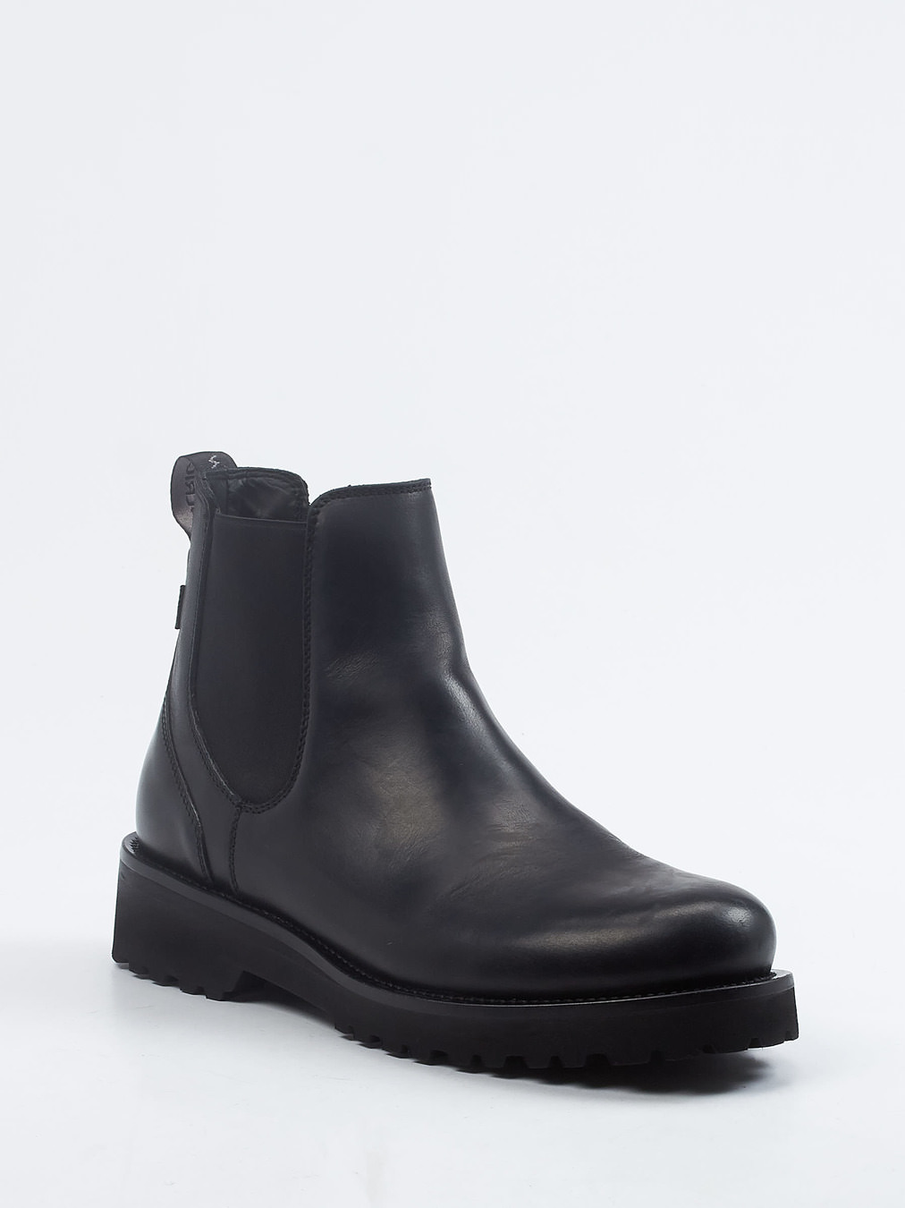 Woolrich – Chelsea Boots aus Nubukleder schwarz