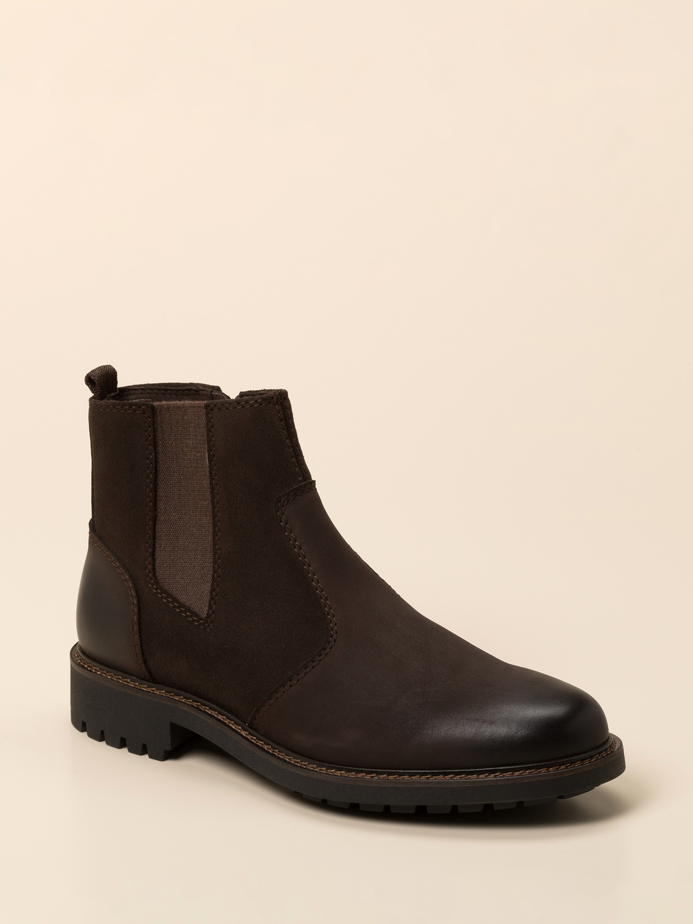 Ralph Harrison – Stiefelette aus Nubukleder Dunkelbraun