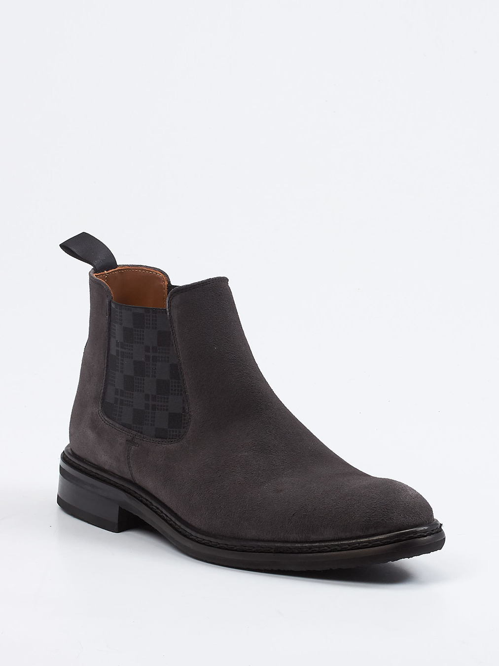 Ralph Harrison Edition – Chelsea Boots aus Veloursleder grau