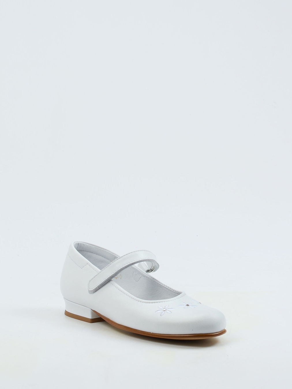 Ralph Harrison Classic – Mary Janes aus Kalbleder weiß