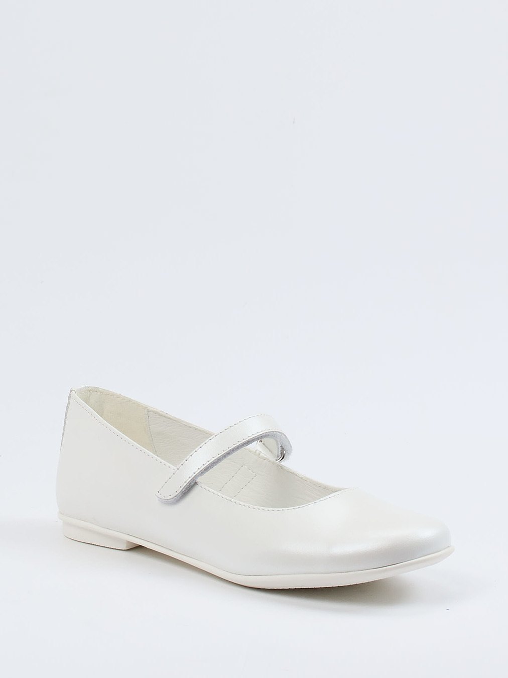 Primigi – Mary Janes aus Kalbleder Elfenbeinweiß