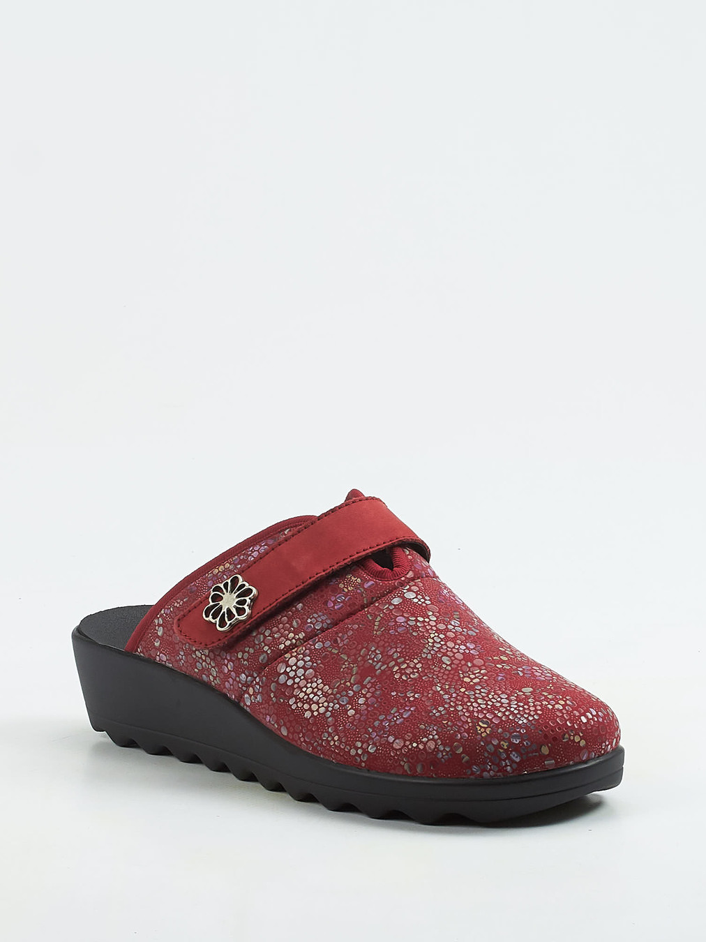 Westland – Komfort-Pantolette aus Textil rotbraun