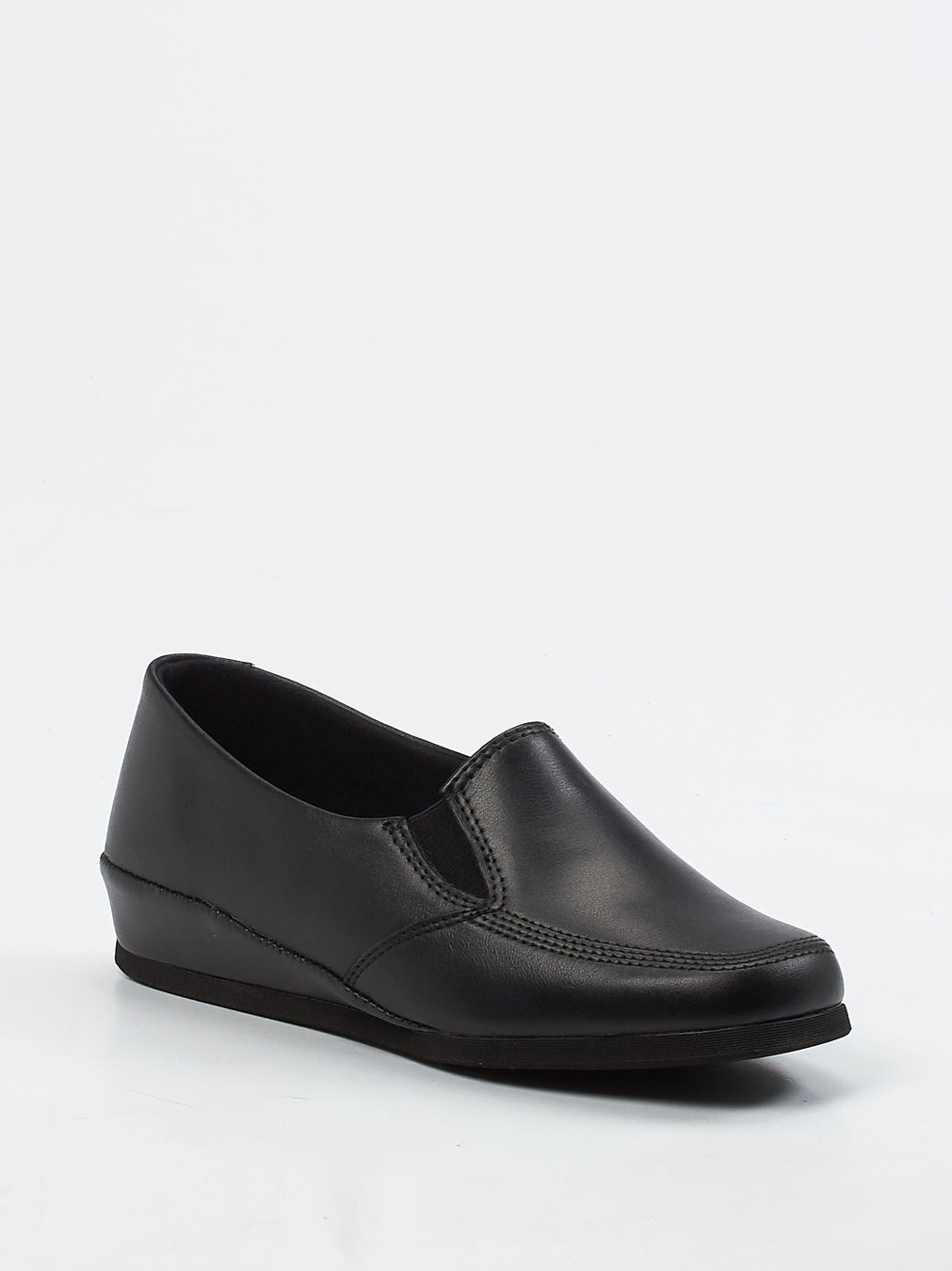 Rohde – Komfort-Slipper aus Kalbleder Schwarz