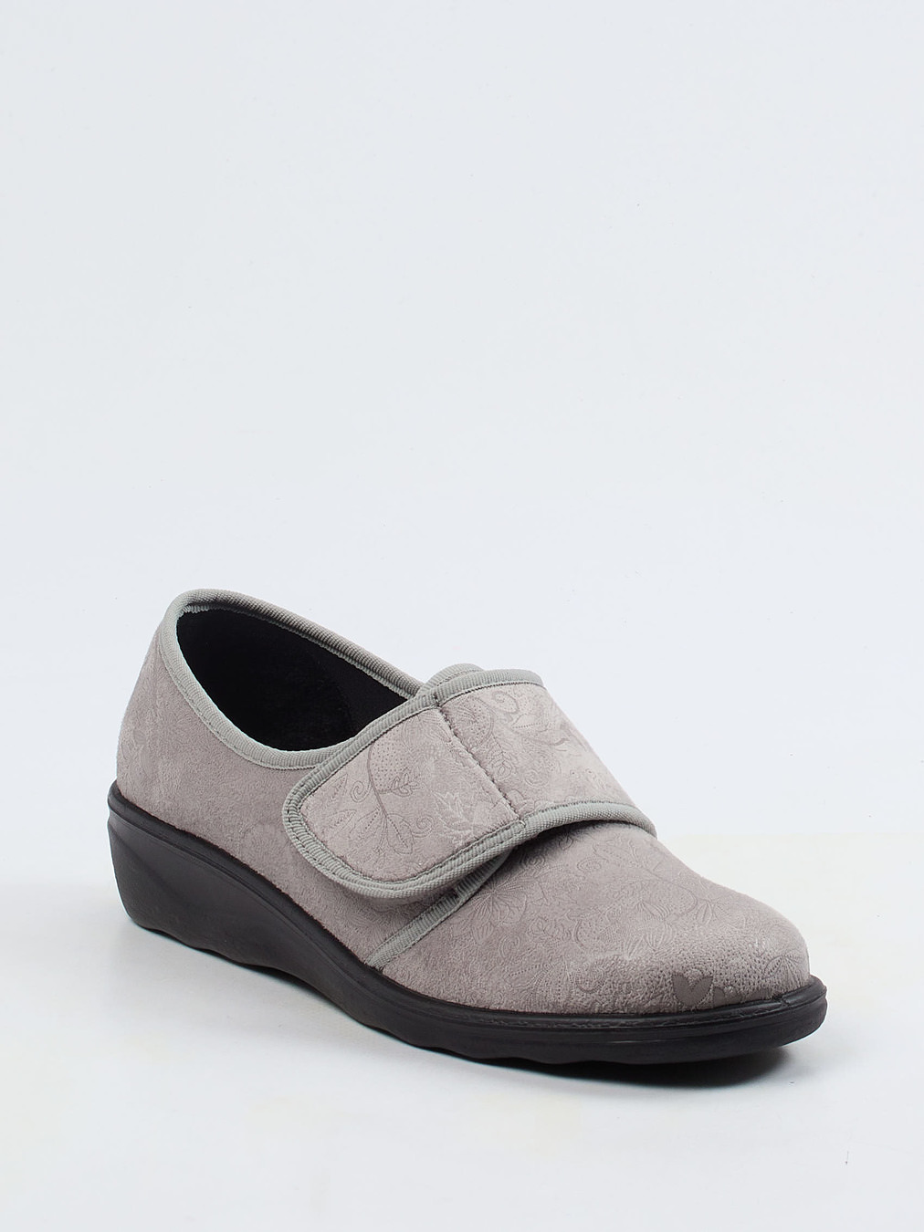 Westland – Klettslipper aus Textil mit floralem Muster