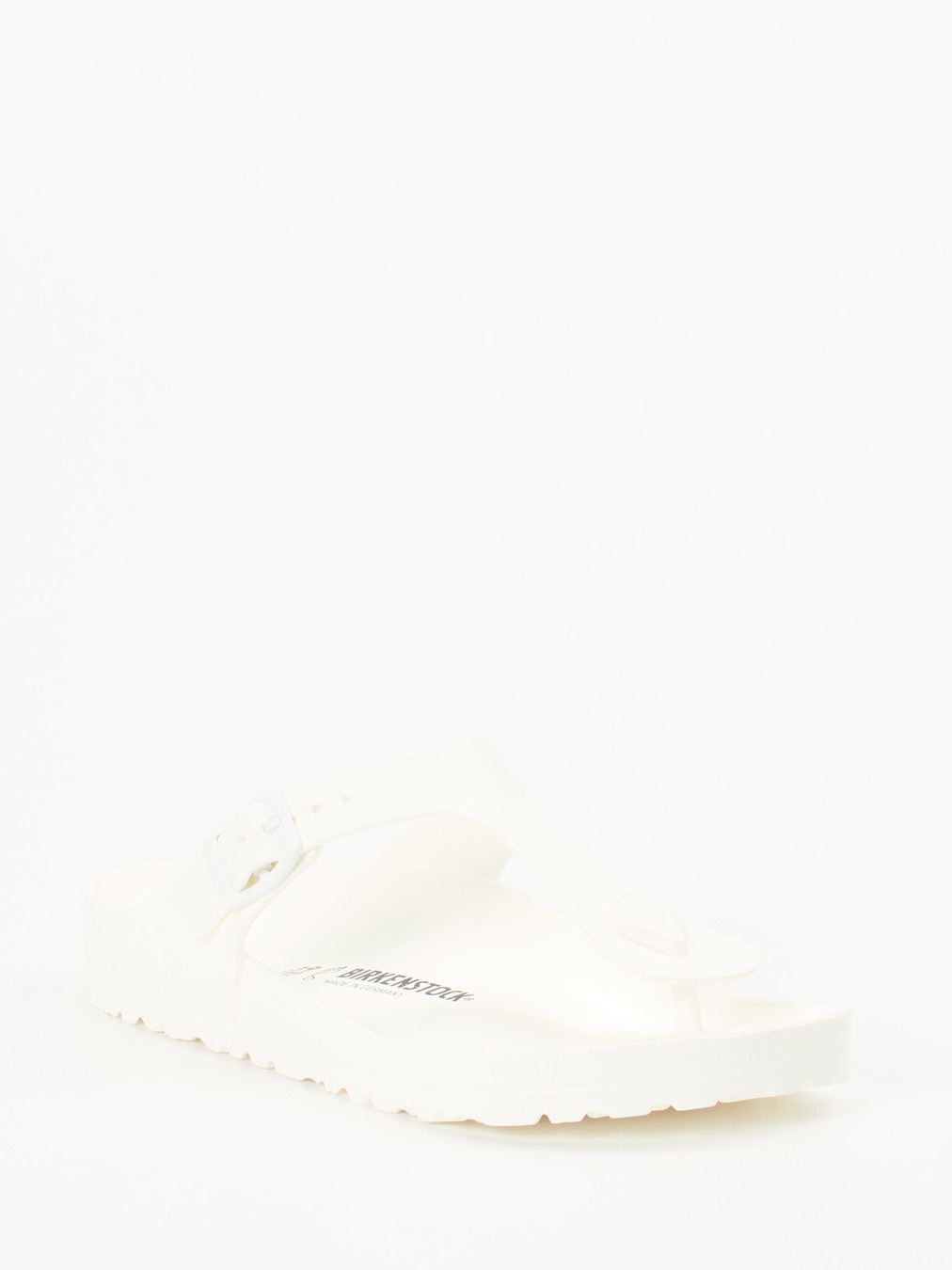 Birkenstock – Zehentrenner aus Synthetik in Weiß