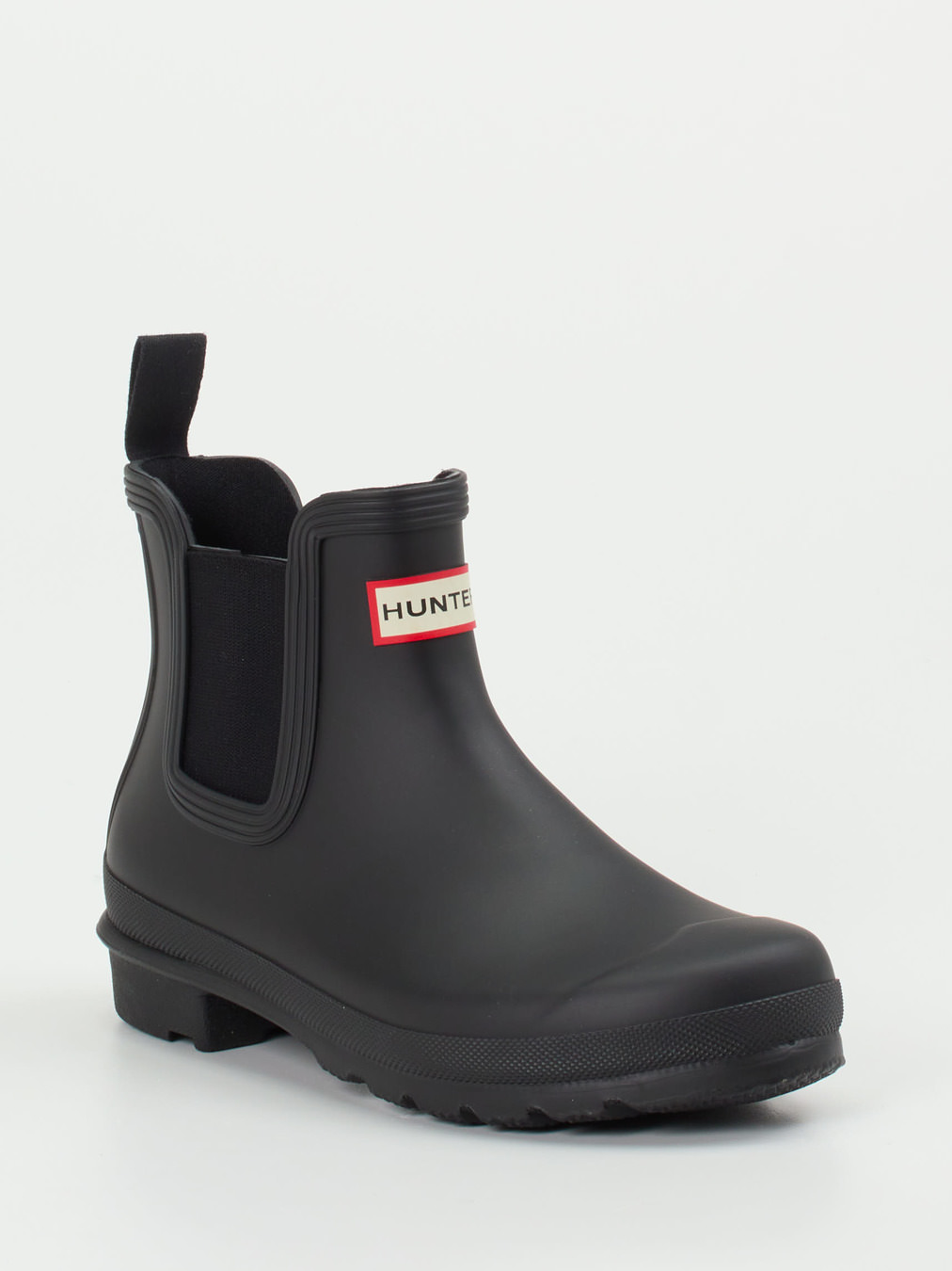 Hunter – Chelsea-Stiefeletten aus Synthetik schwarz